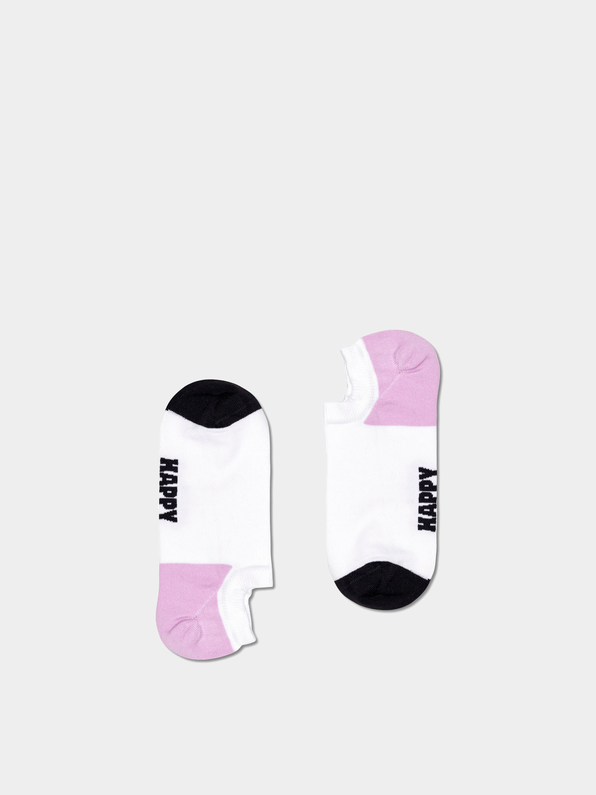 Happy Socks 3-Pack Checked Stripe No Show Zokni (white)