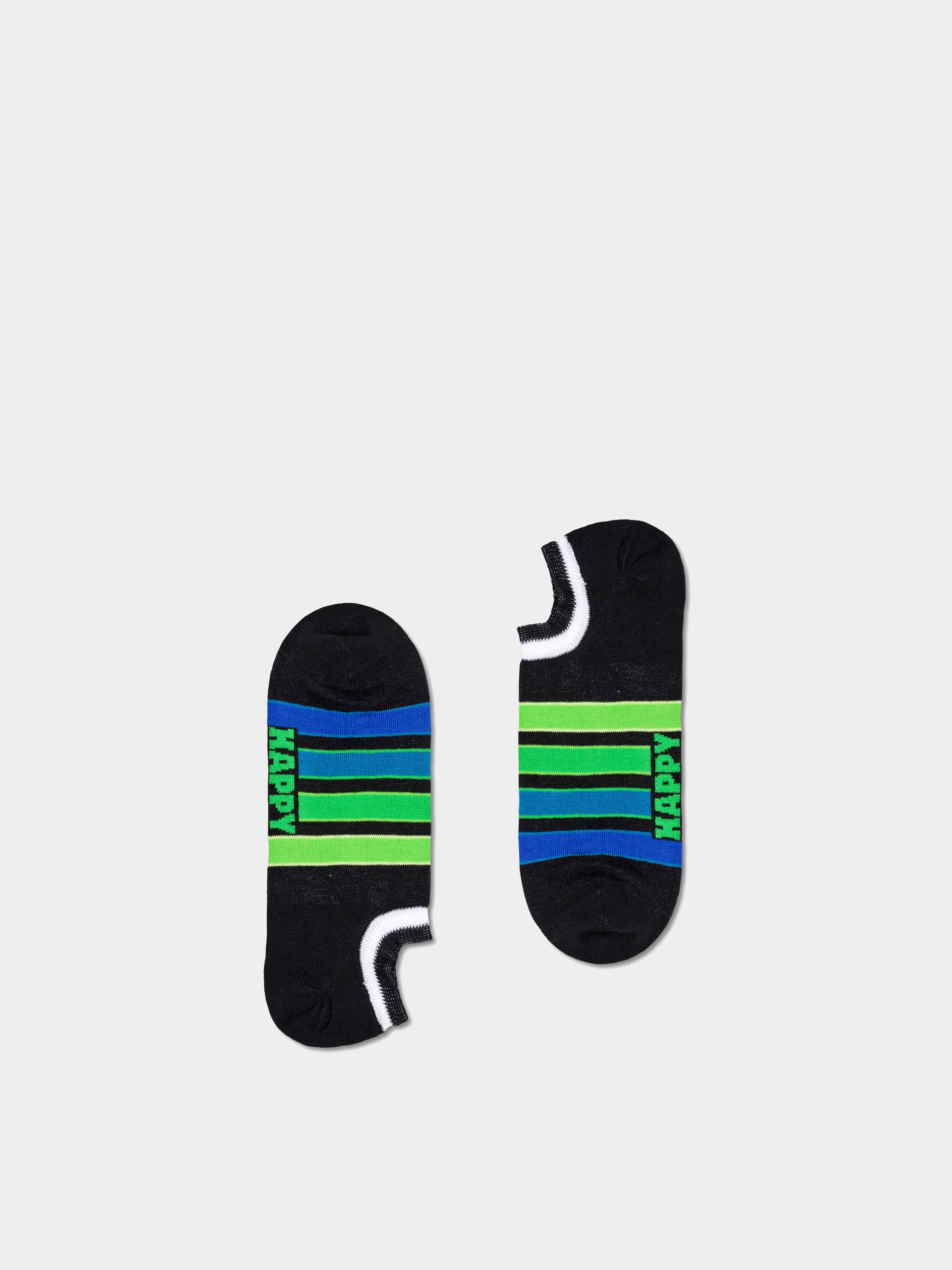 Happy Socks 3-Pack Peace No Show Zokni (black)