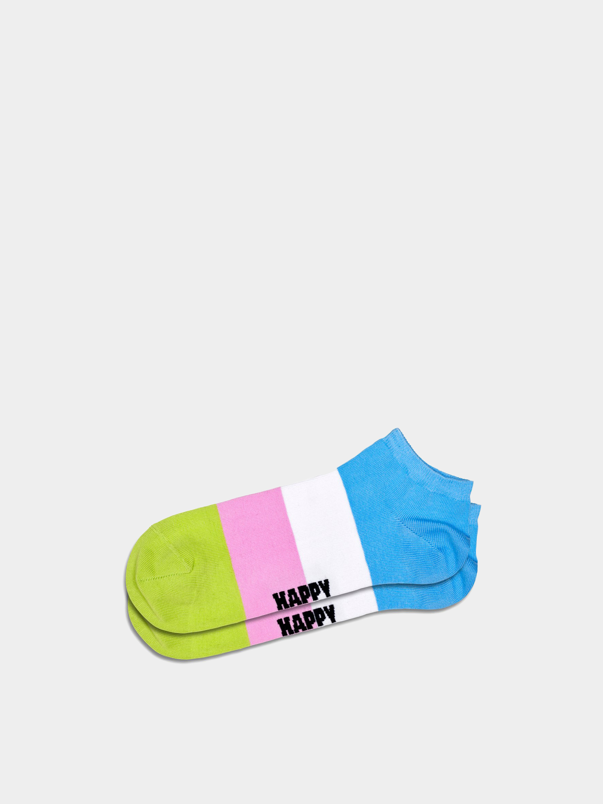 Happy Socks 2-Pack Ice Cream & Stripe Low Zokni (white)
