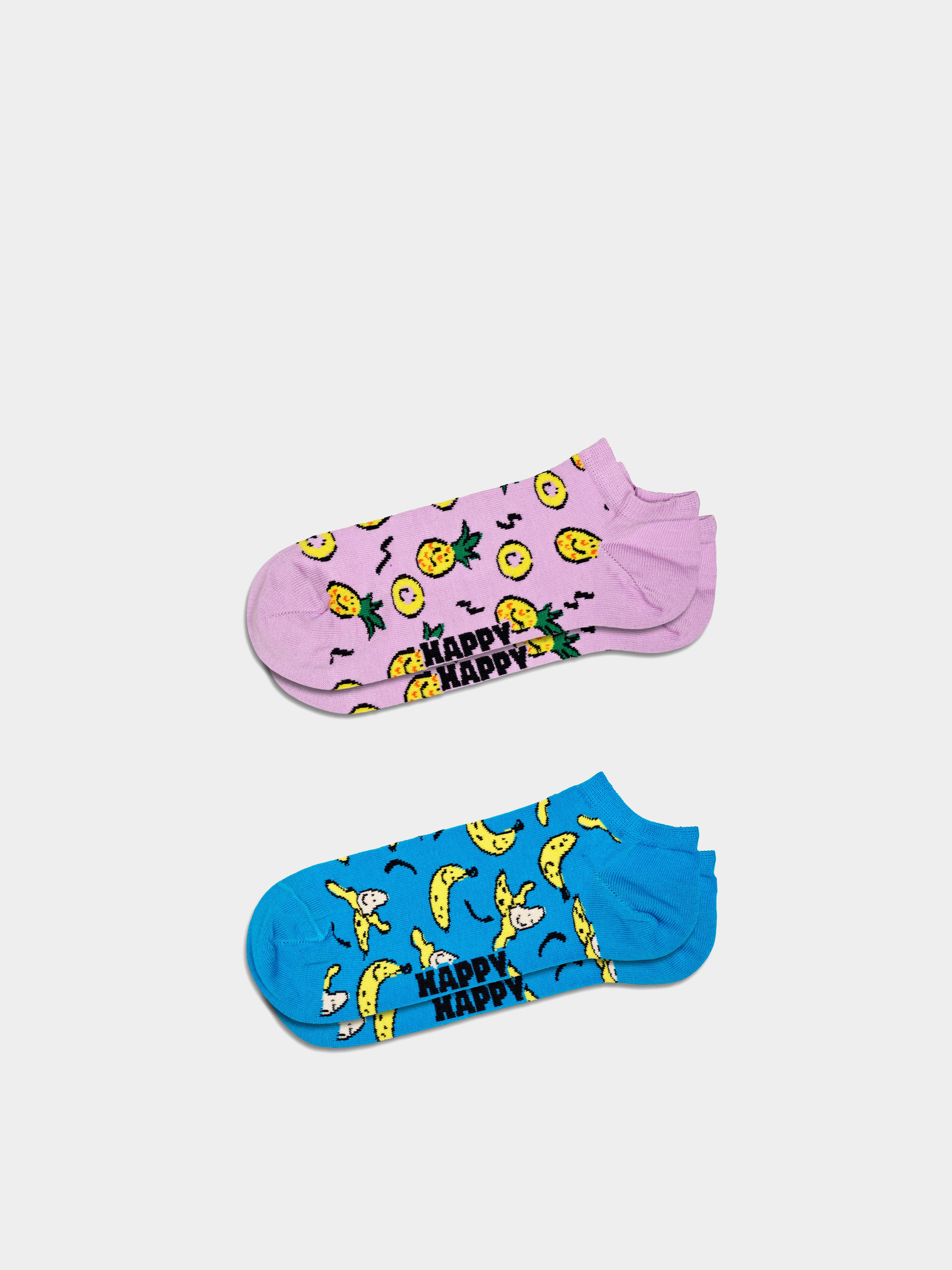 Happy Socks 2-Pack Fruit Low Zokni (purple)