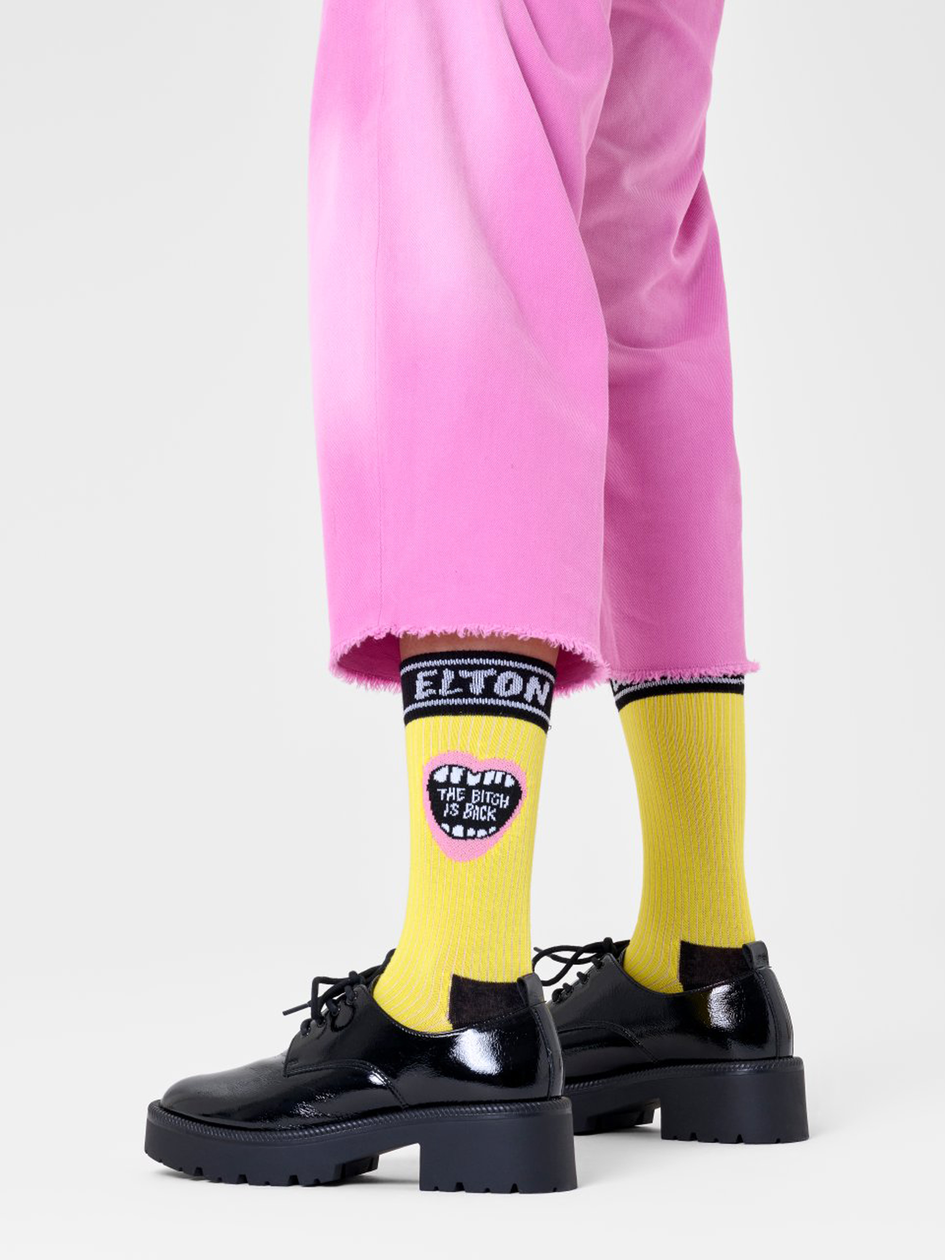 Happy Socks The Bitch Is Back Zokni (yellow)