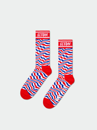 Happy Socks Elton John Striped Zokni (red)
