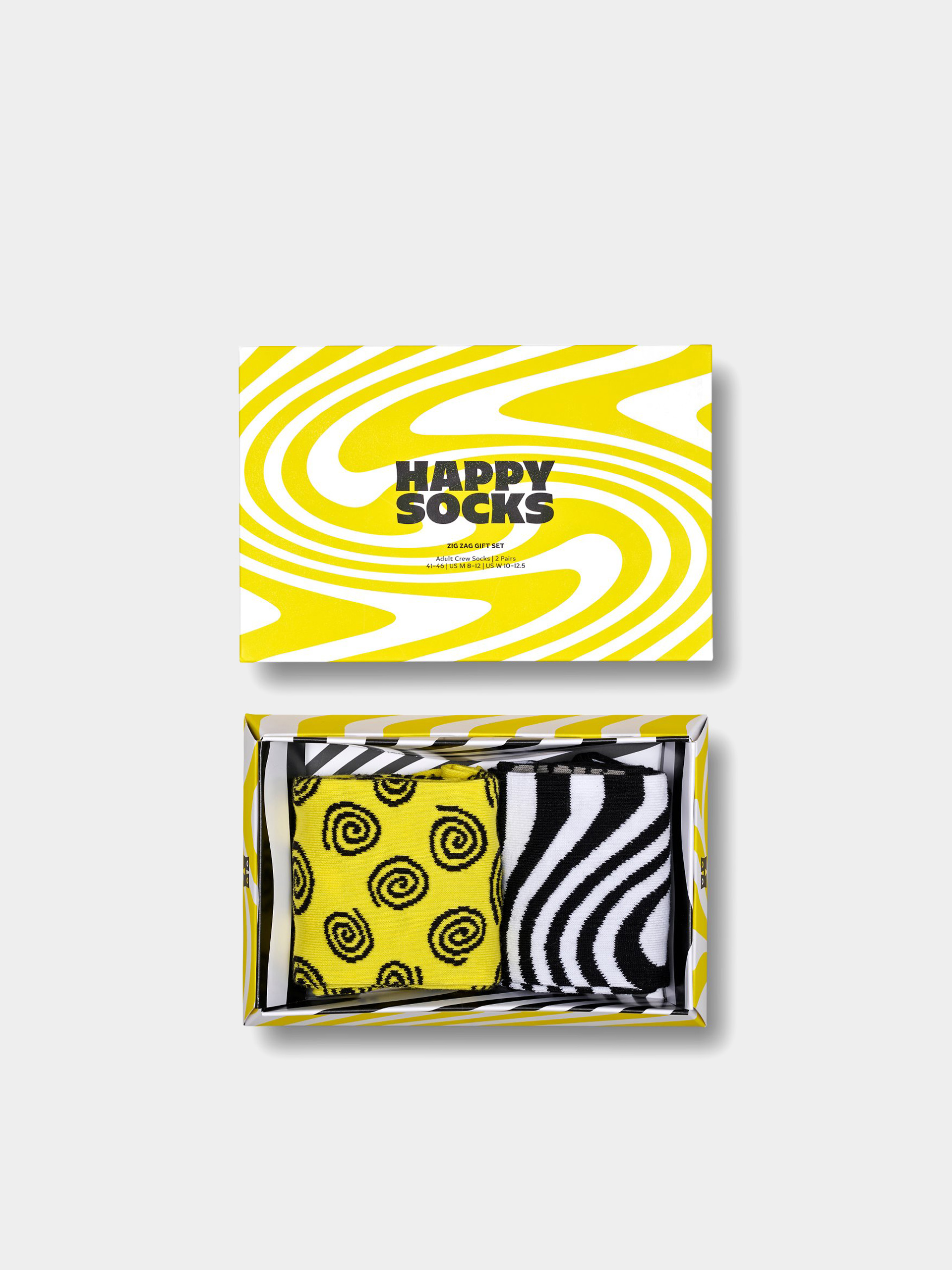 Zokni Happy Socks 2-Pack Zig Zag Gift Set (yellow)