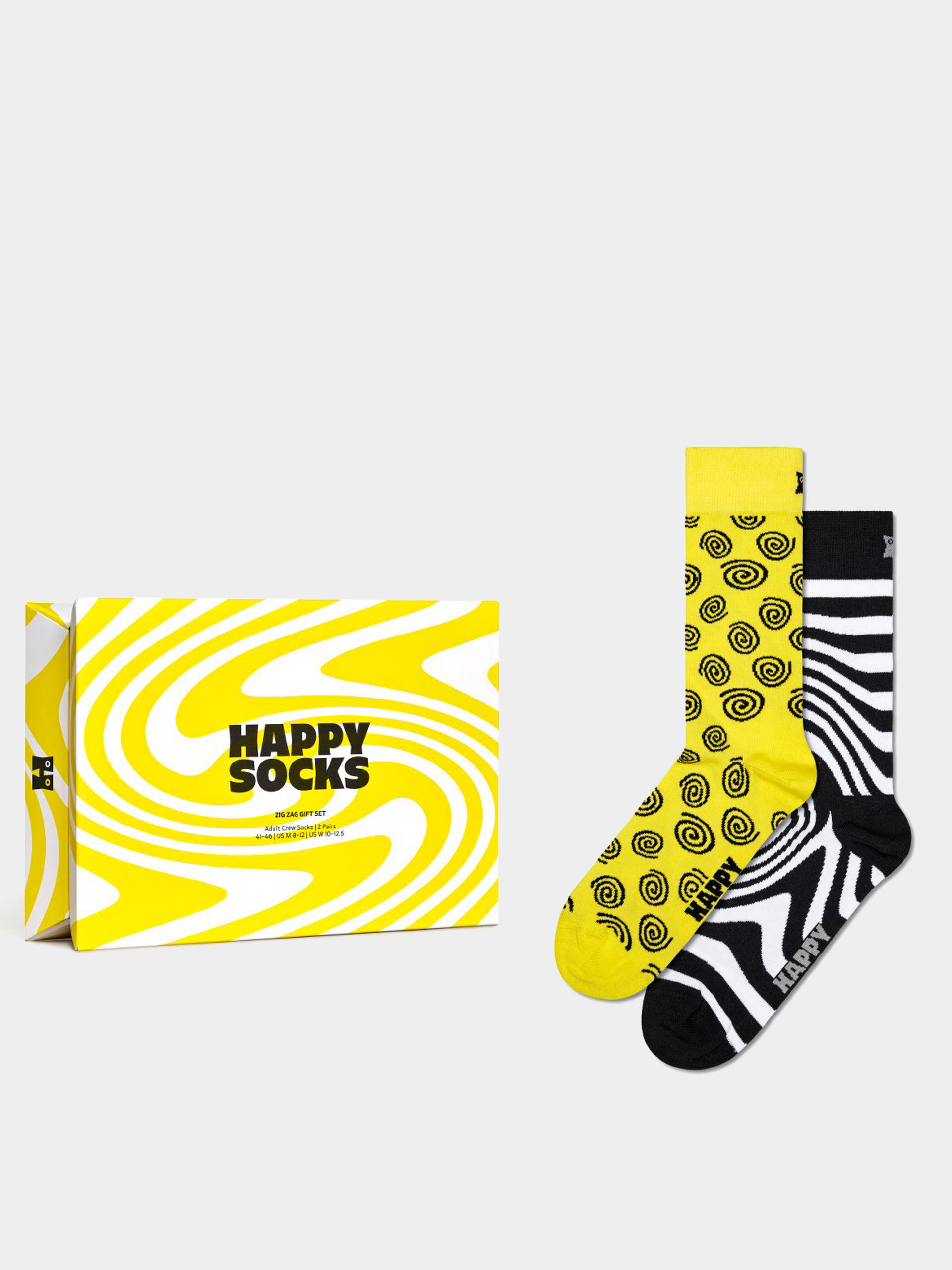 Zokni Happy Socks 2-Pack Zig Zag Gift Set (yellow)