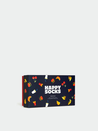 Happy Socks 3-Pack Food Gift Set Zokni (navy)