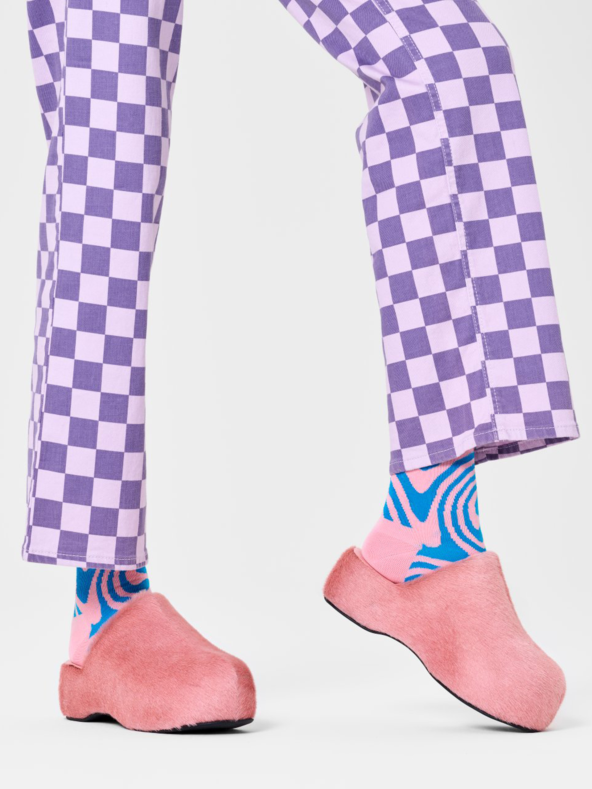 Happy Socks Dizzy Zokni (light pink)