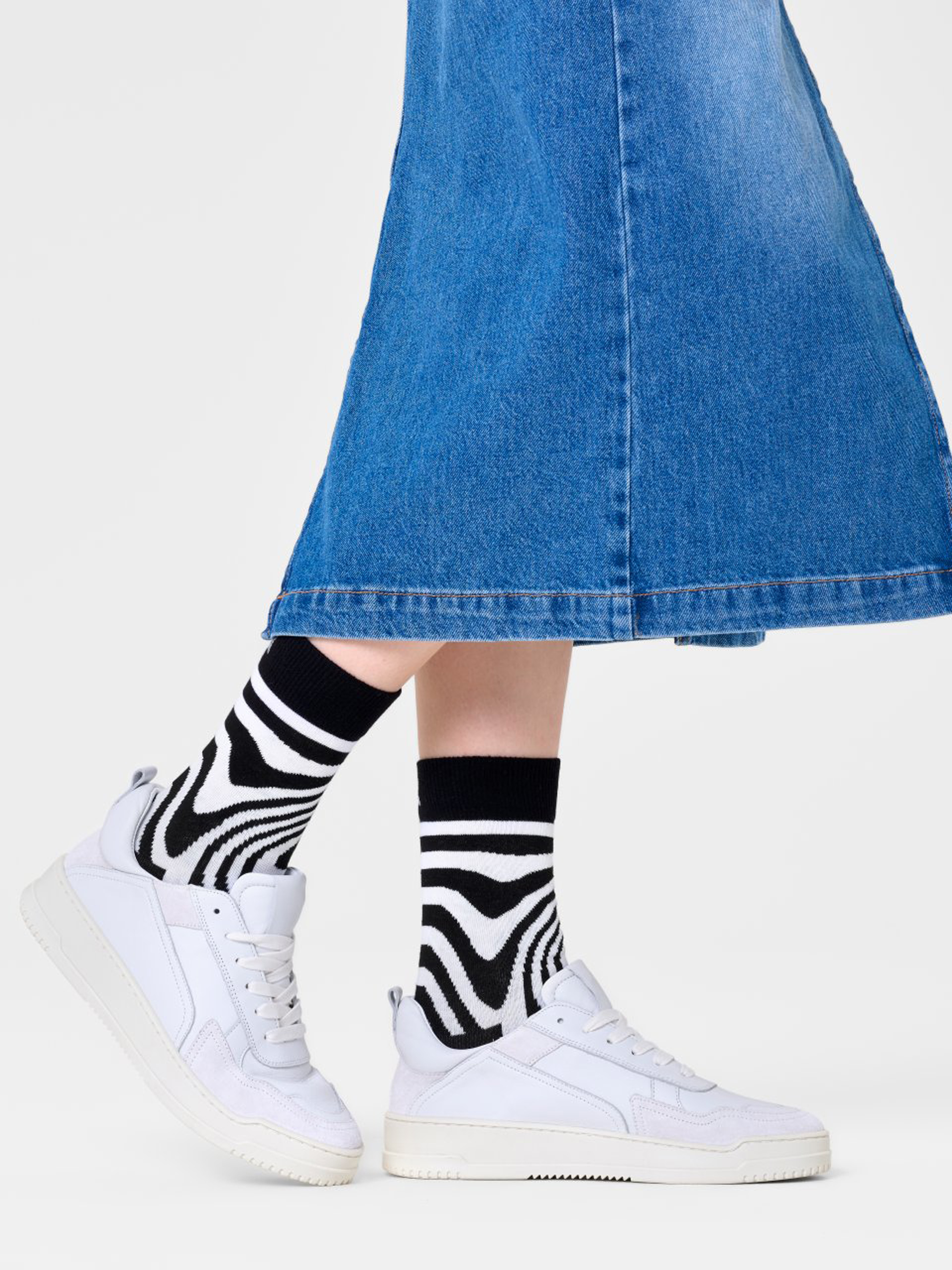 Happy Socks Dizzy Zokni (black)