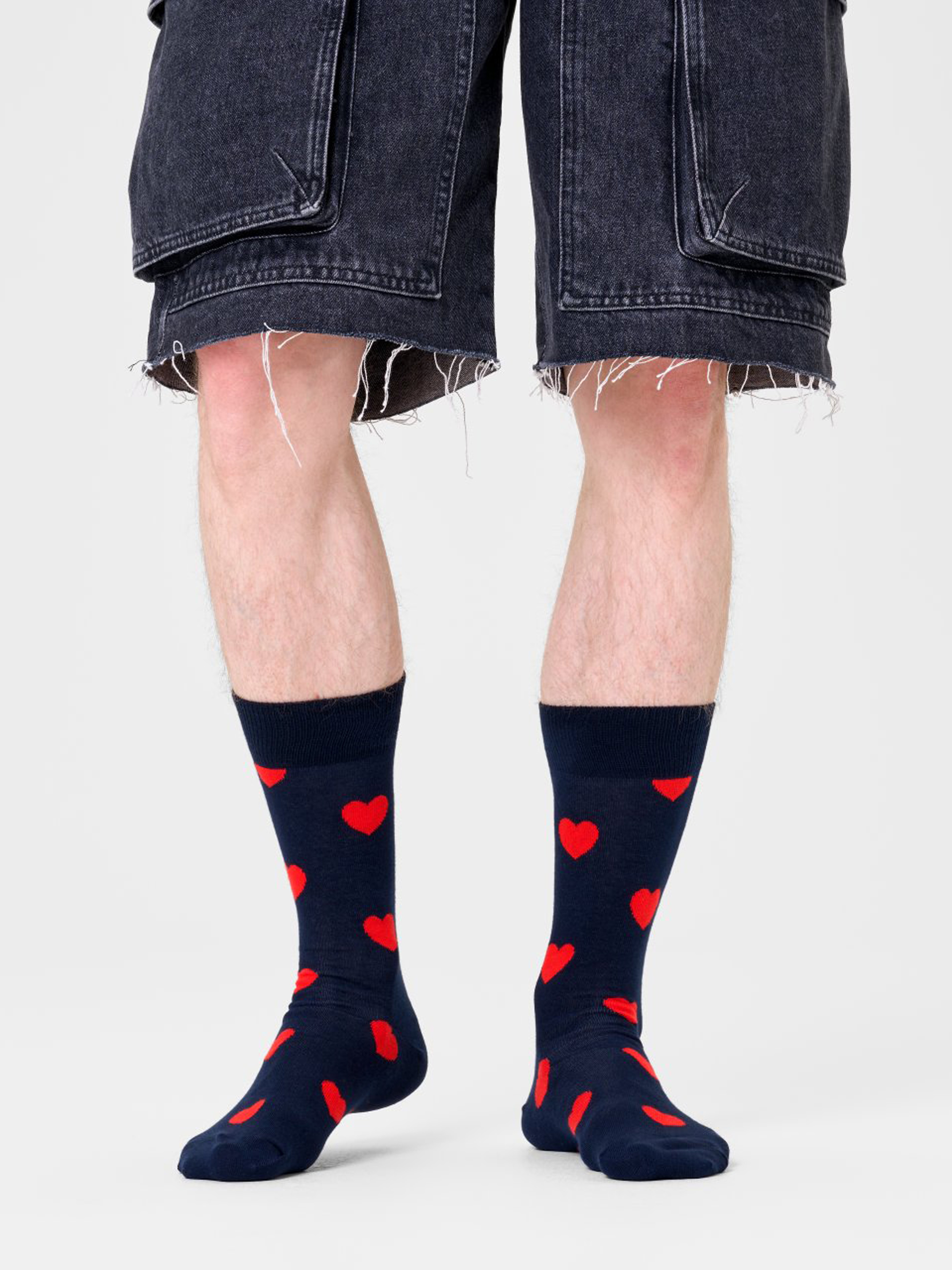Happy Socks Heart Zokni (navy)
