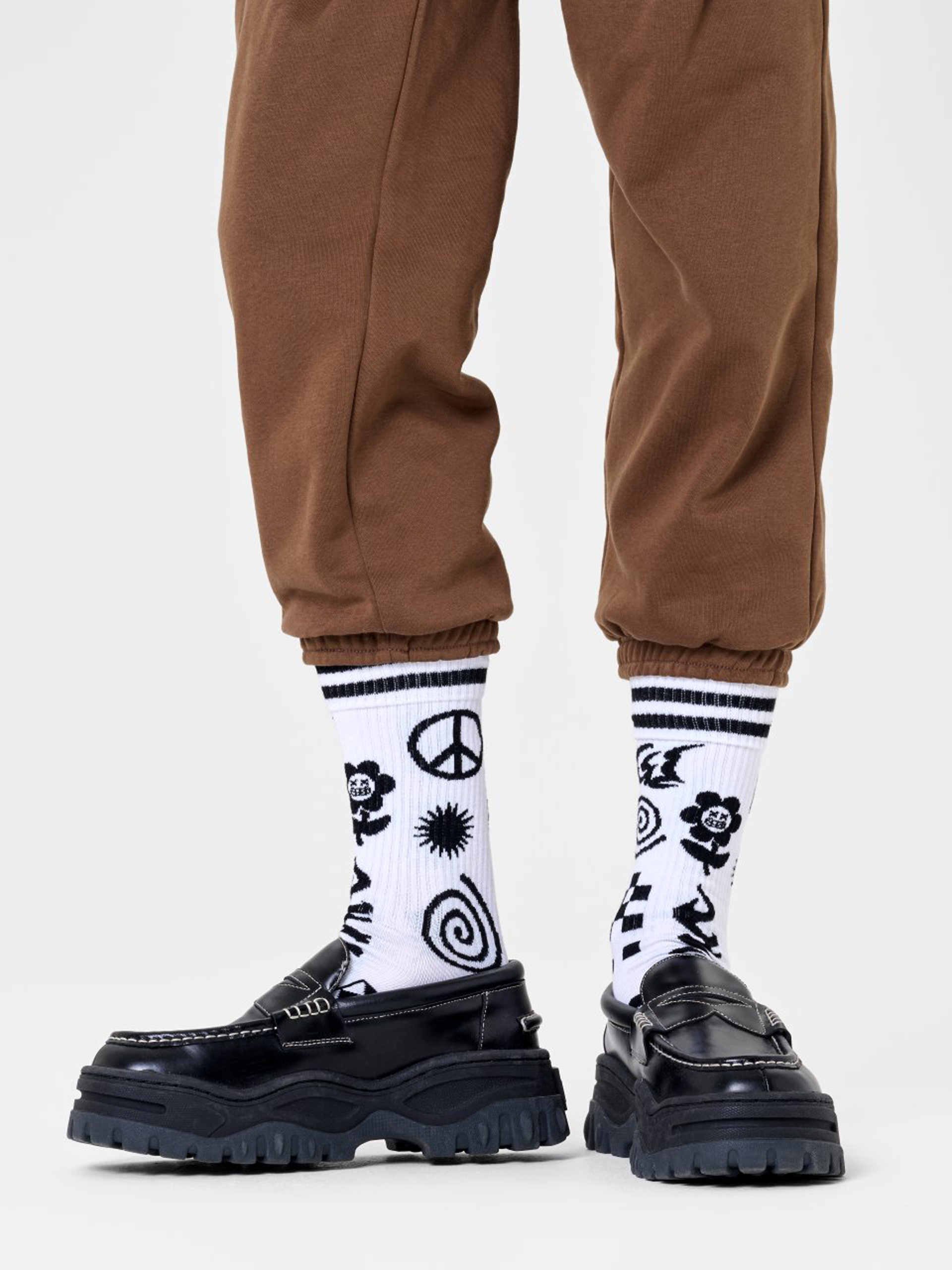 Happy Socks Random Rave Zokni (white)