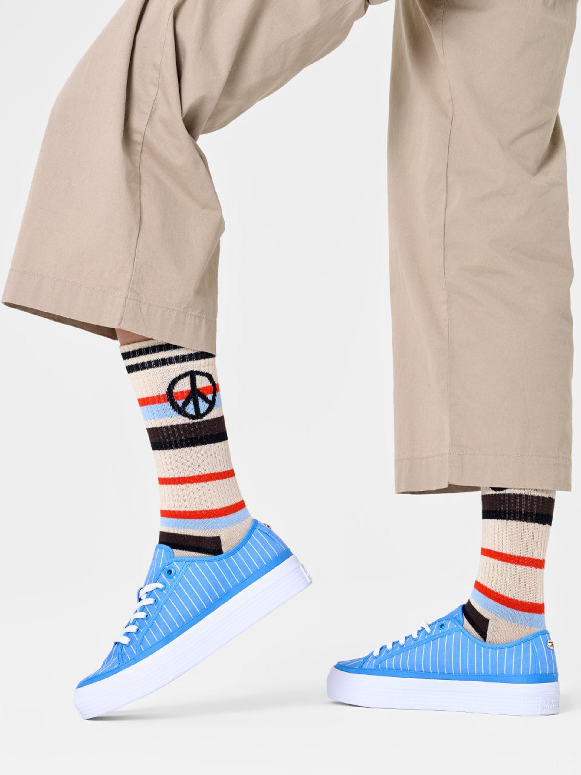 Happy Socks Dancing Flower Zokni (beige)