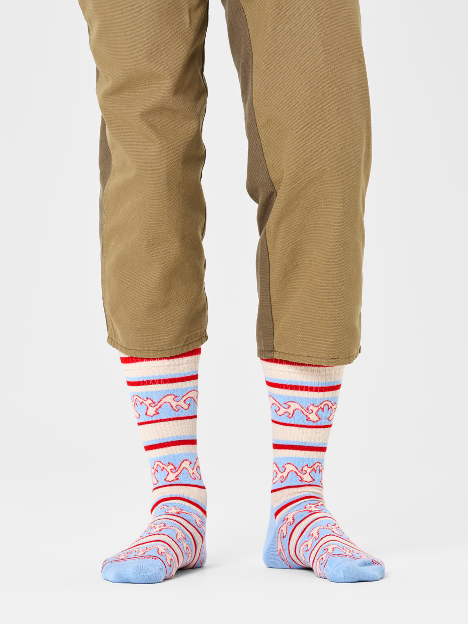 Happy Socks Flaming Stripe Zokni (beige)