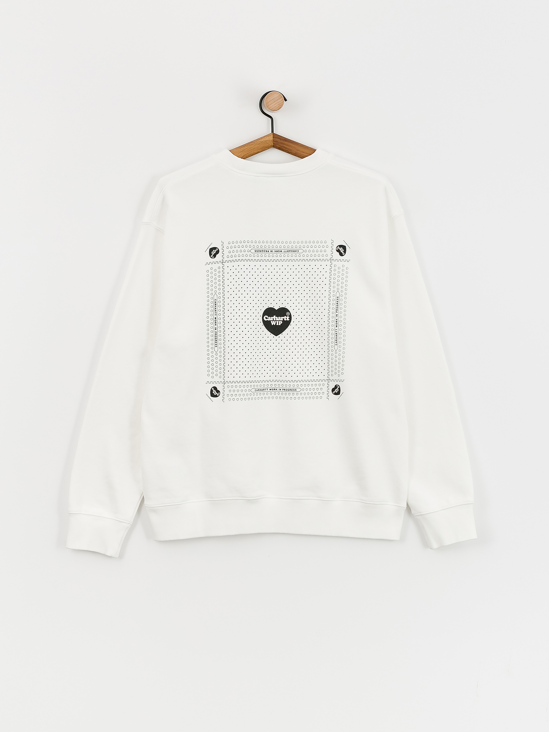 Carhartt WIP Heart Bandana Pulóver (white/black)