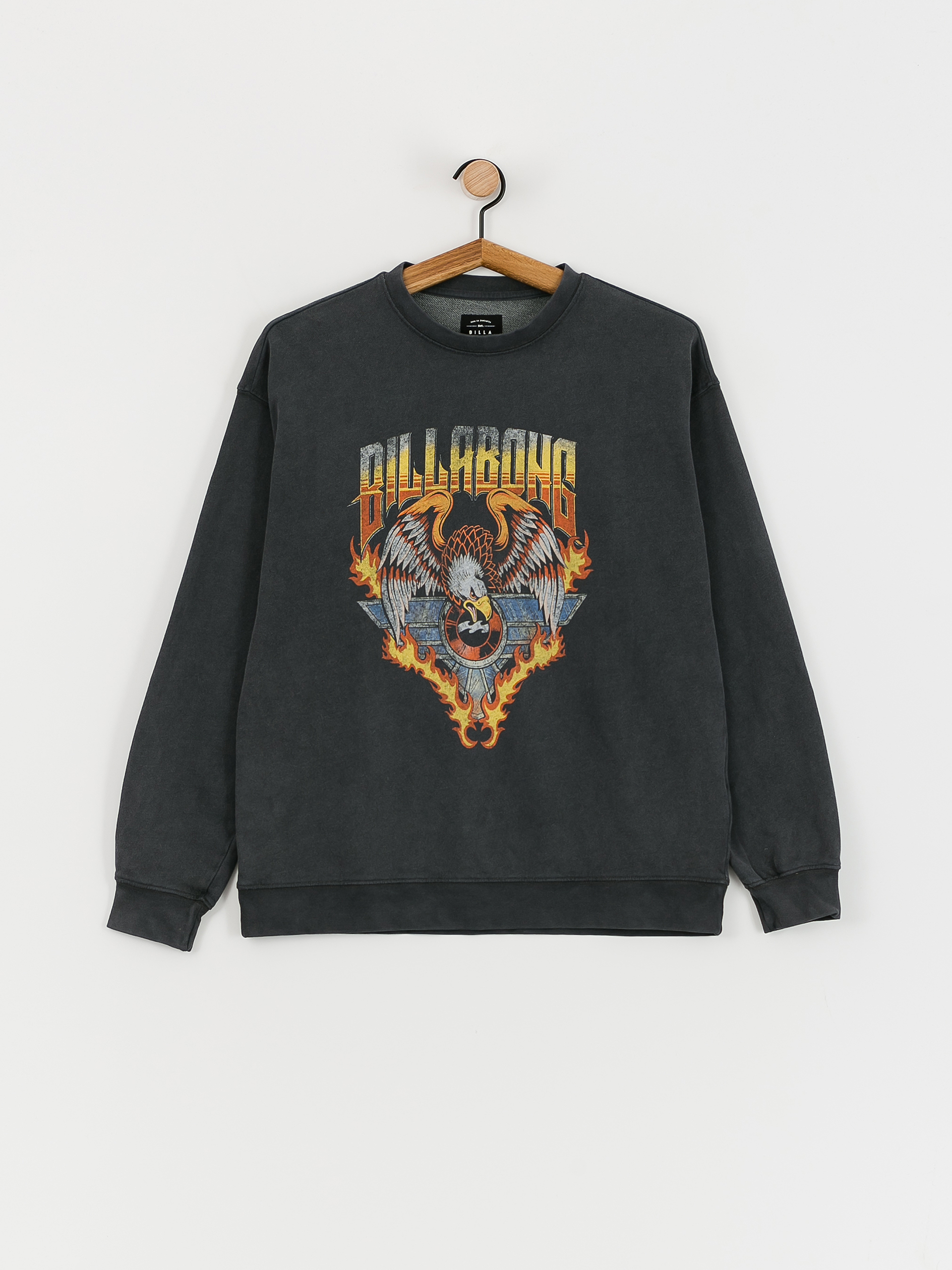 Billabong Thunder Crew Pulóver Wmn (off black)