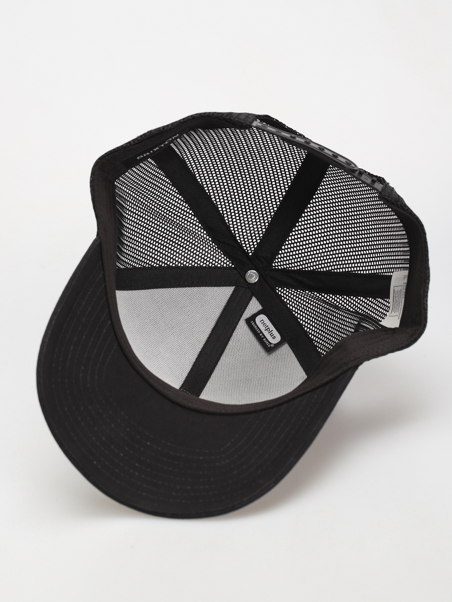 Brixton Crest X Mp Mesh Cap Baseball sapka (black/black)