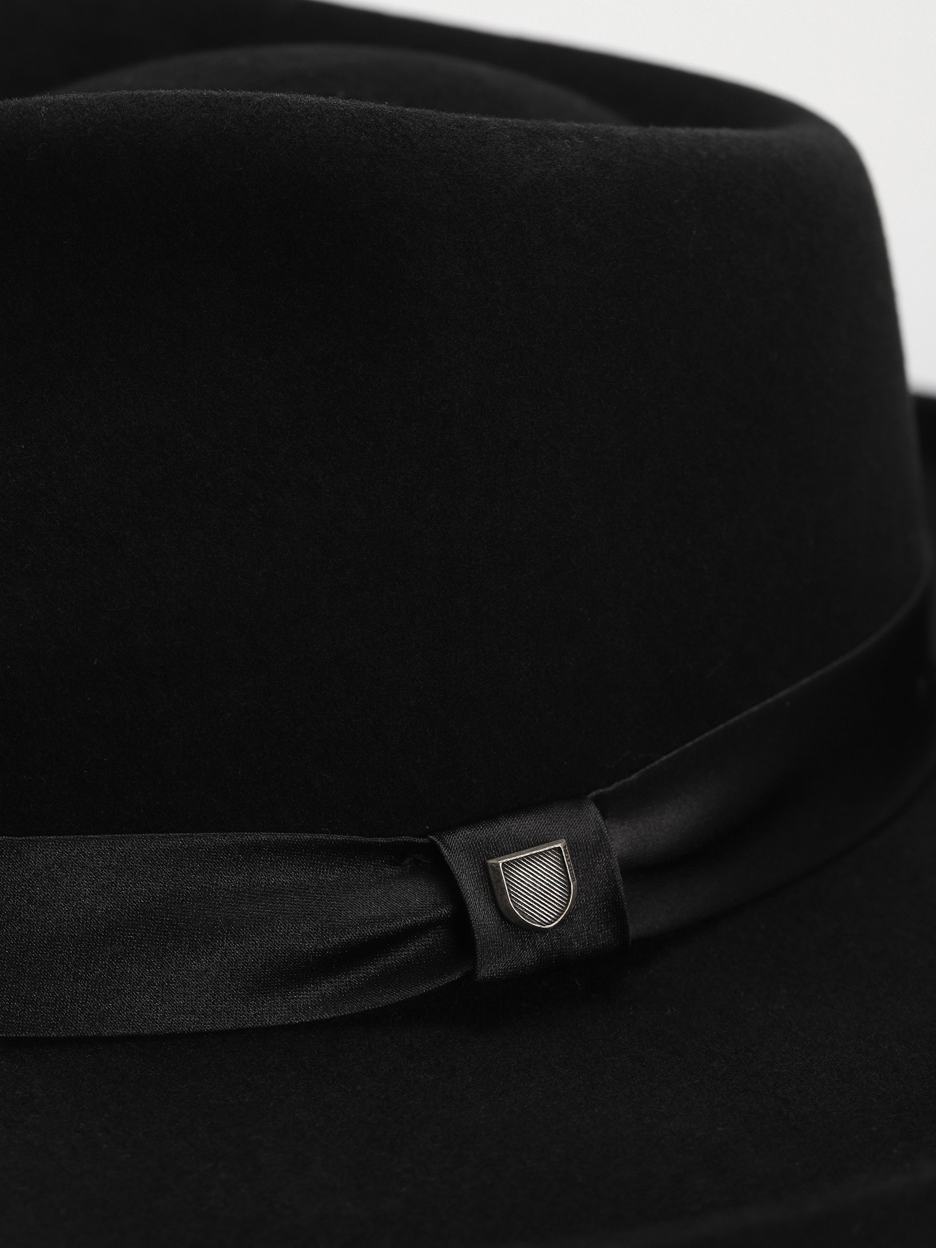 Brixton Victoria Felt Fedora Kalap Wmn (black/black satin)