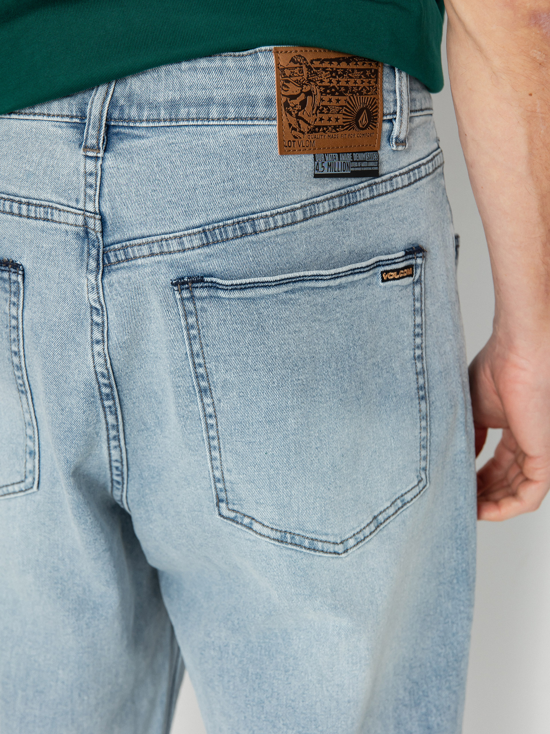 Volcom Billow Denim Kisnadrág (desert dirt indigo)