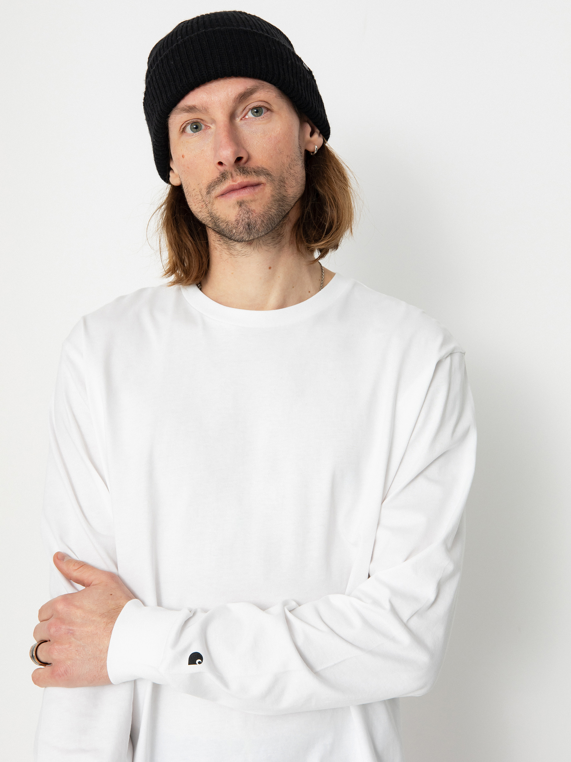 Carhartt WIP Base Hosszú ujjú felső (white/black)