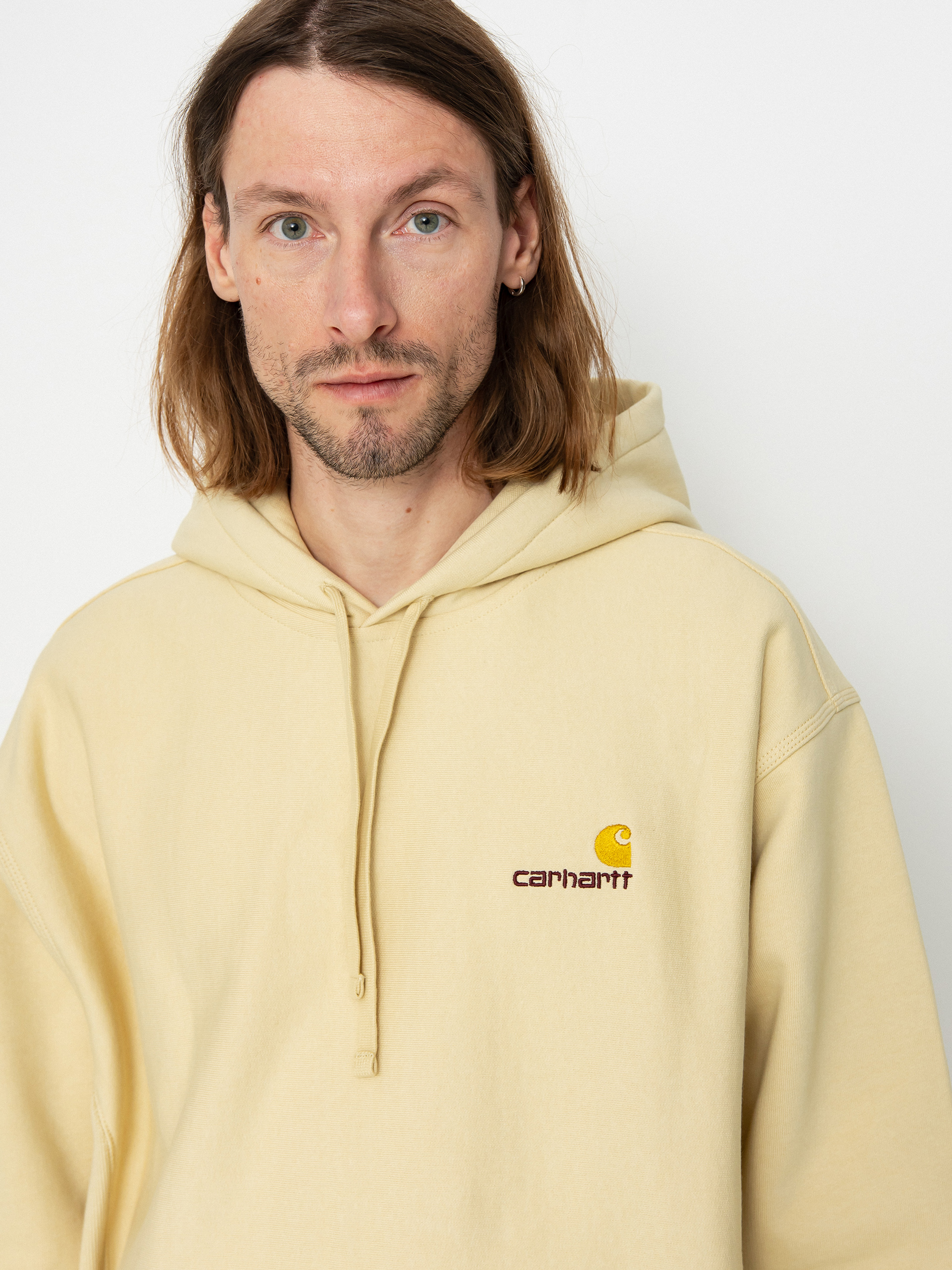Carhartt WIP American Script HD Kapucnis pulóver (rattan)