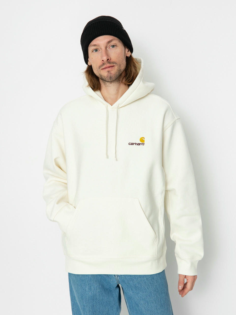 Carhartt WIP American Script HD Kapucnis pulóver (wax)