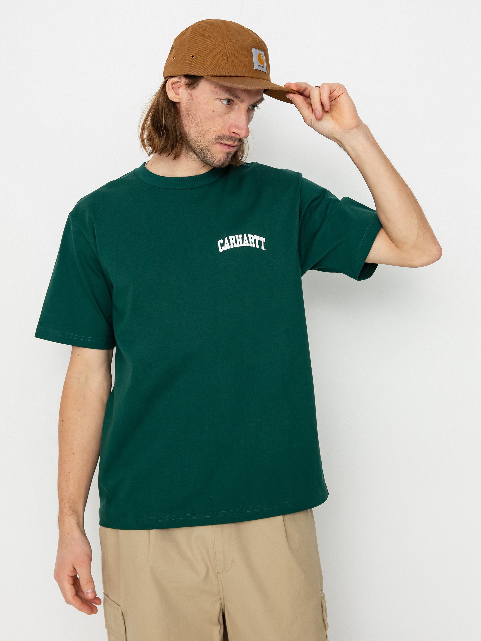Carhartt WIP University Script Póló (chervil/white)