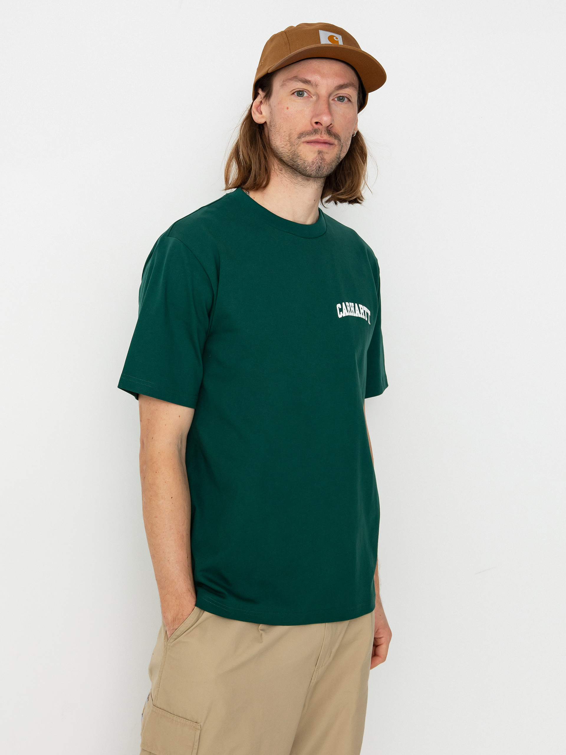 Carhartt WIP University Script Póló (chervil/white)
