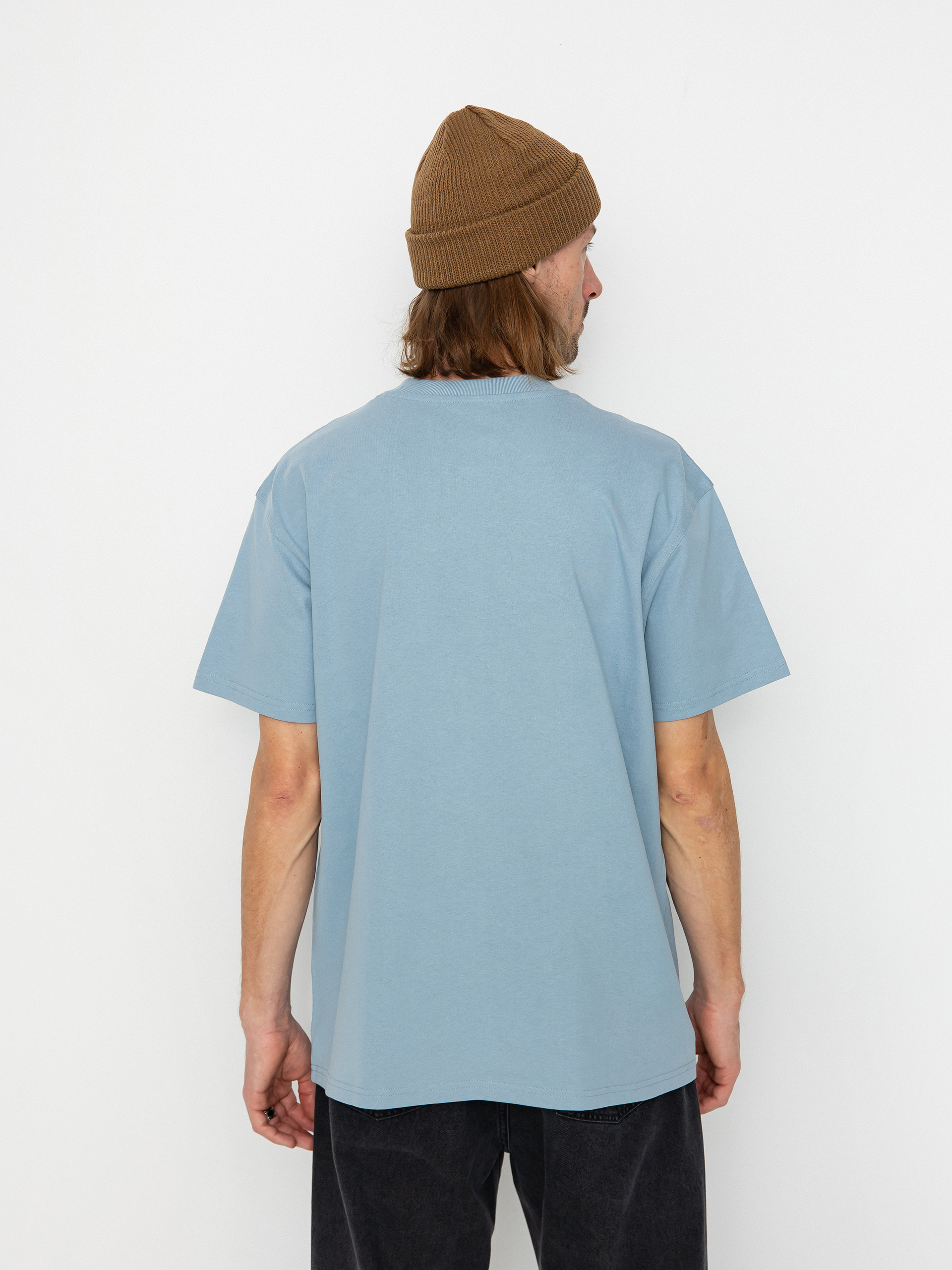 Carhartt WIP American Script Póló (frosted blue)