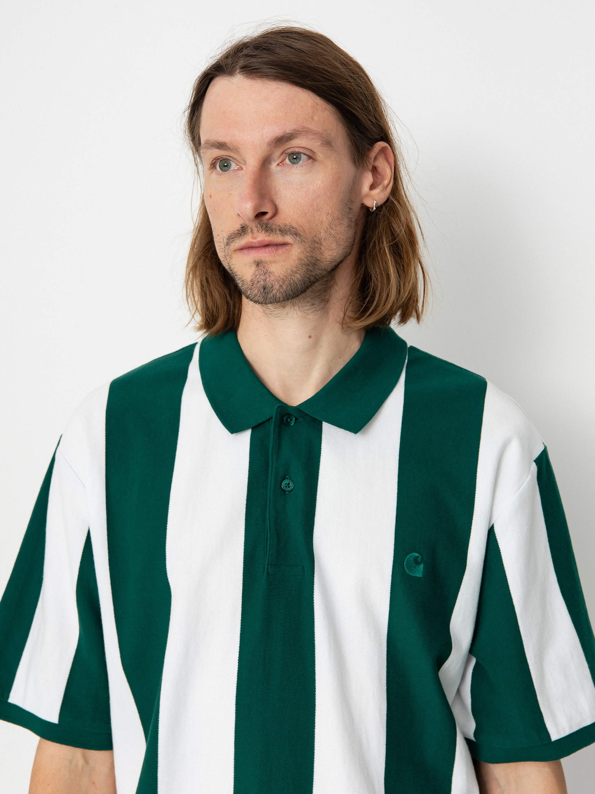 Carhartt WIP Hinton Pólóing (hinton stripe/chervil)