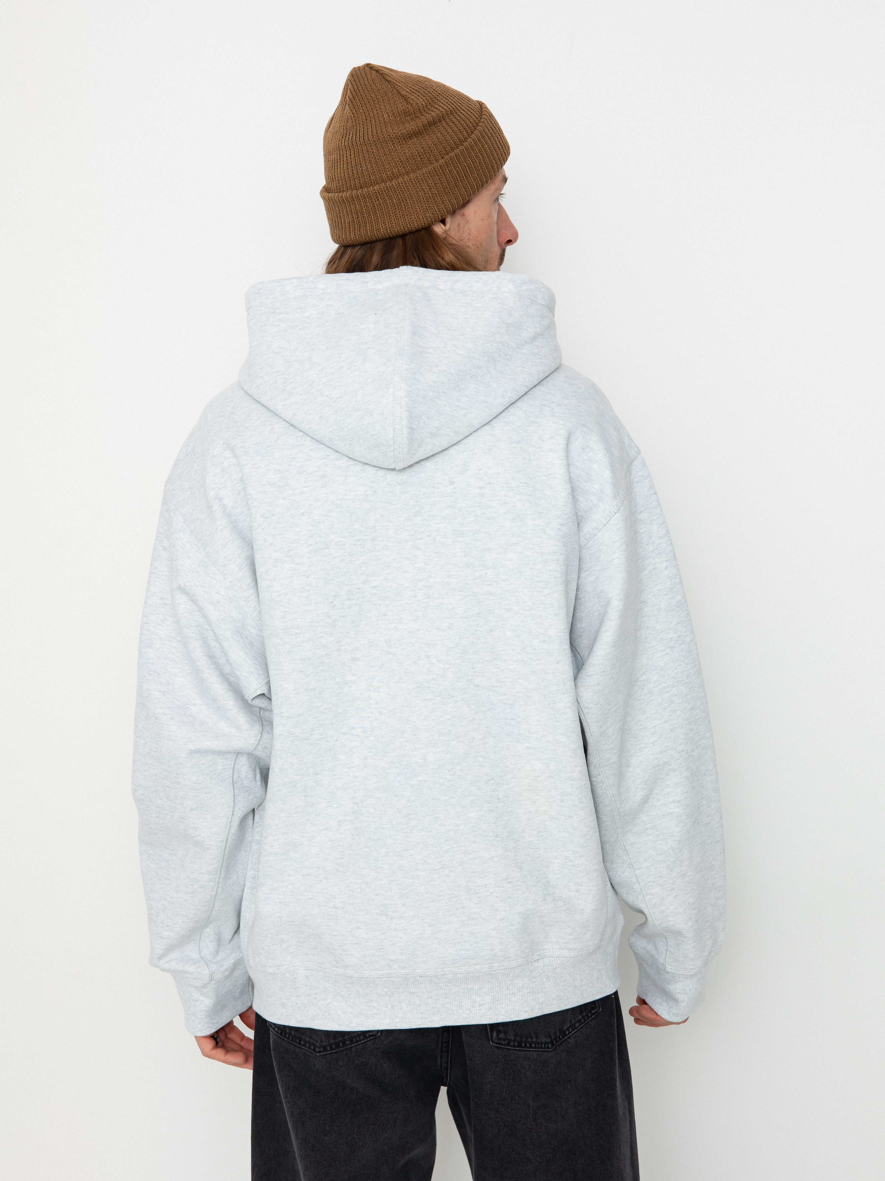 Carhartt WIP American Script ZHD Kapucnis pulóver (ash heather)