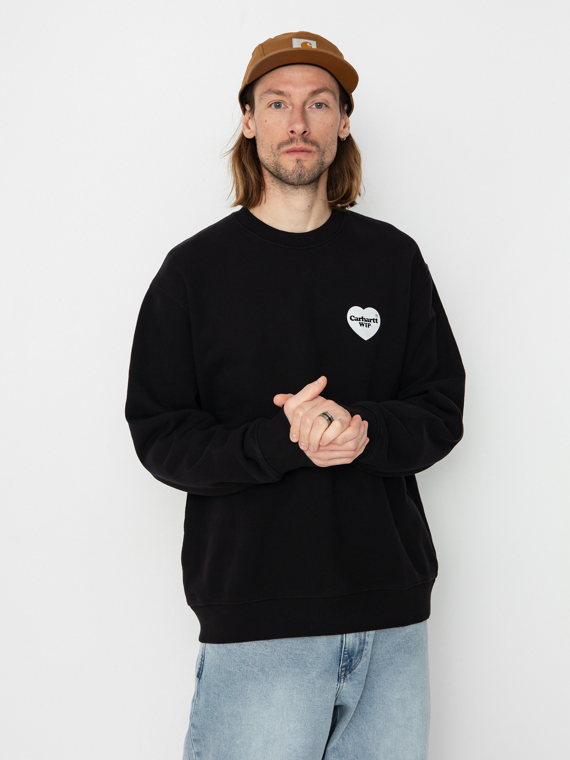 Carhartt WIP Heart Bandana Pulóver (black/white)