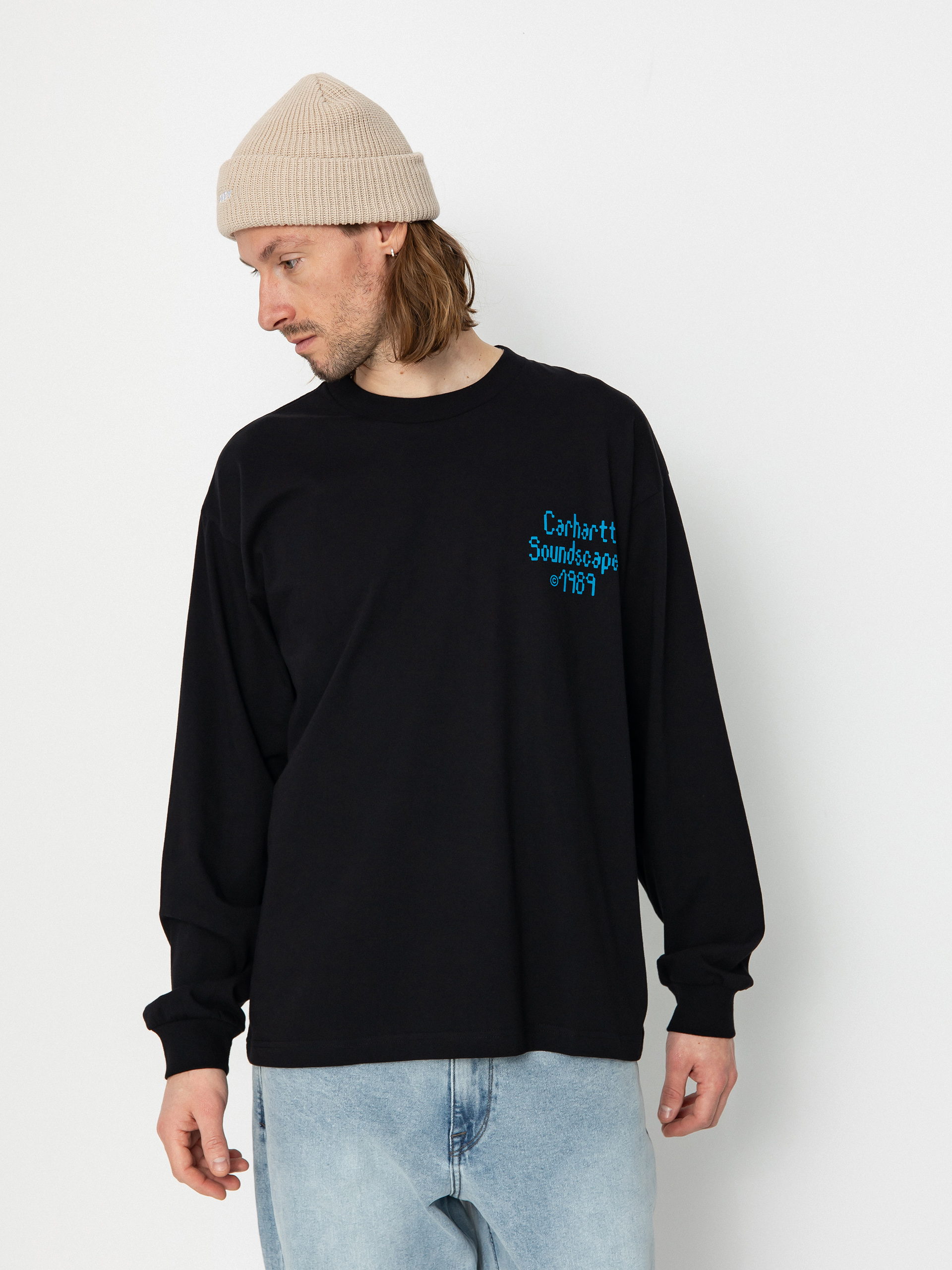 Carhartt WIP Soundface Hosszú ujjú felső (black)