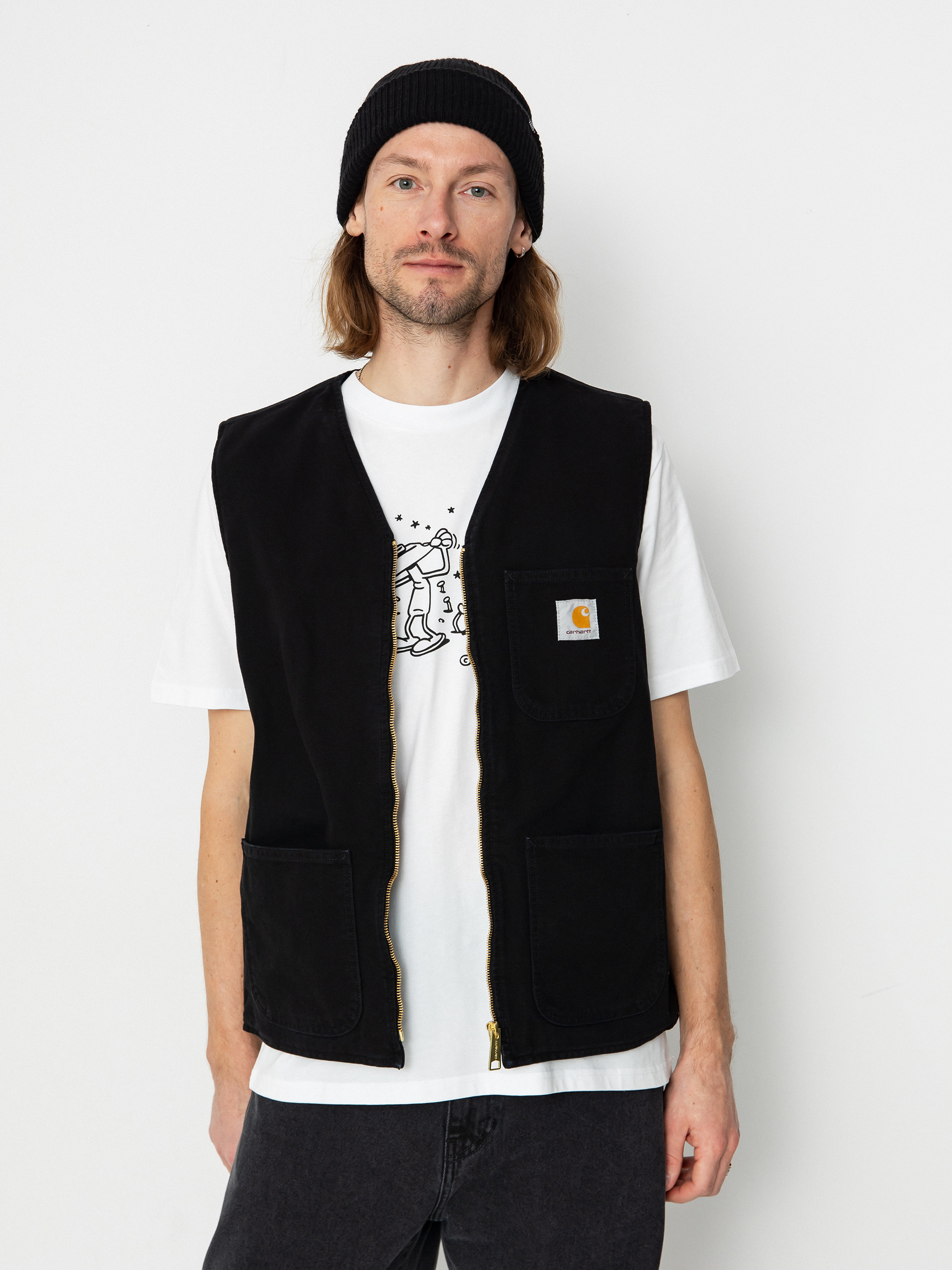 Carhartt WIP Arbor Mellény (aged canvas black)