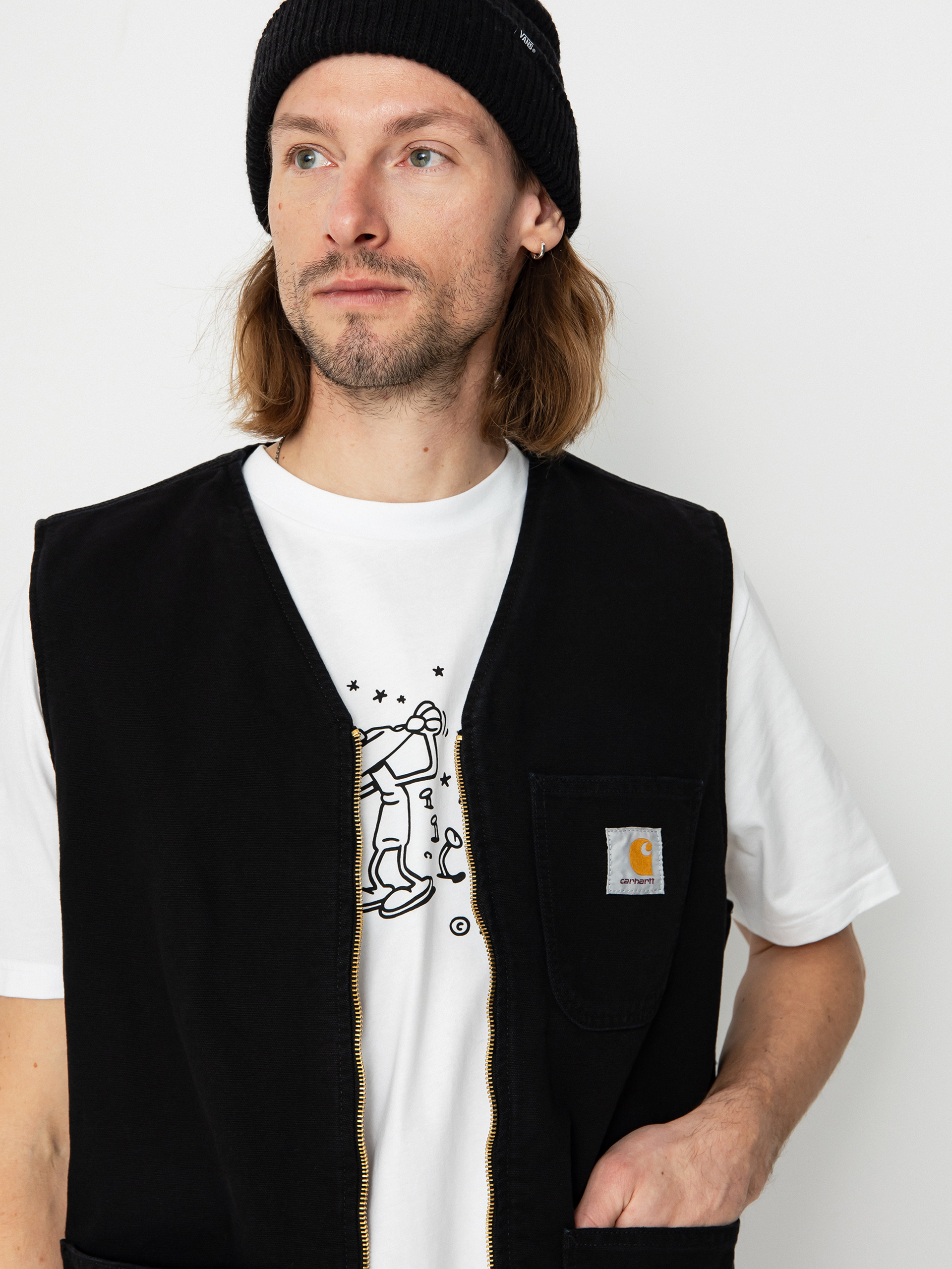Carhartt WIP Arbor Mellény (aged canvas black)