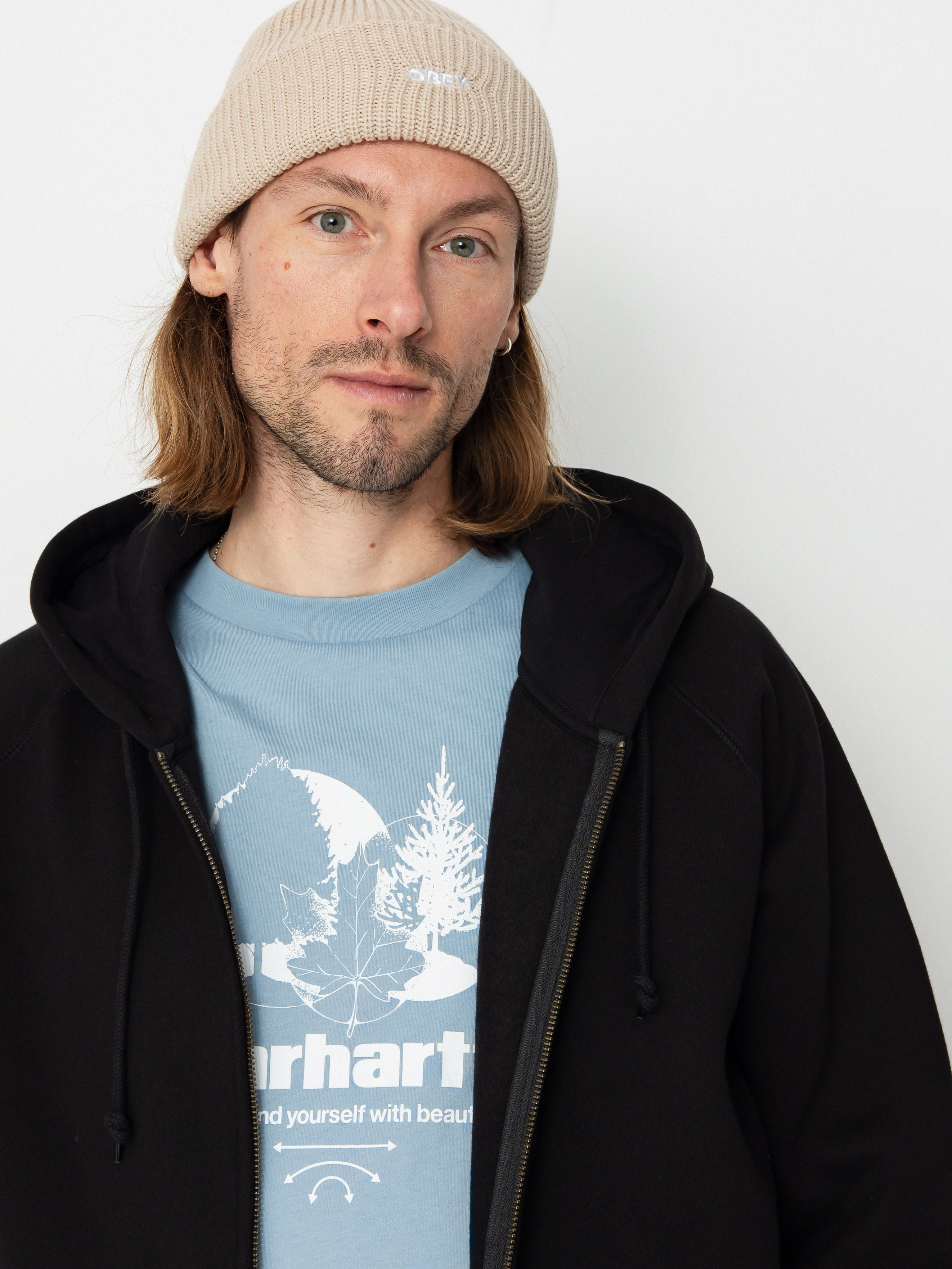 Carhartt WIP Chase ZHD Kapucnis pulóver (black/gold)