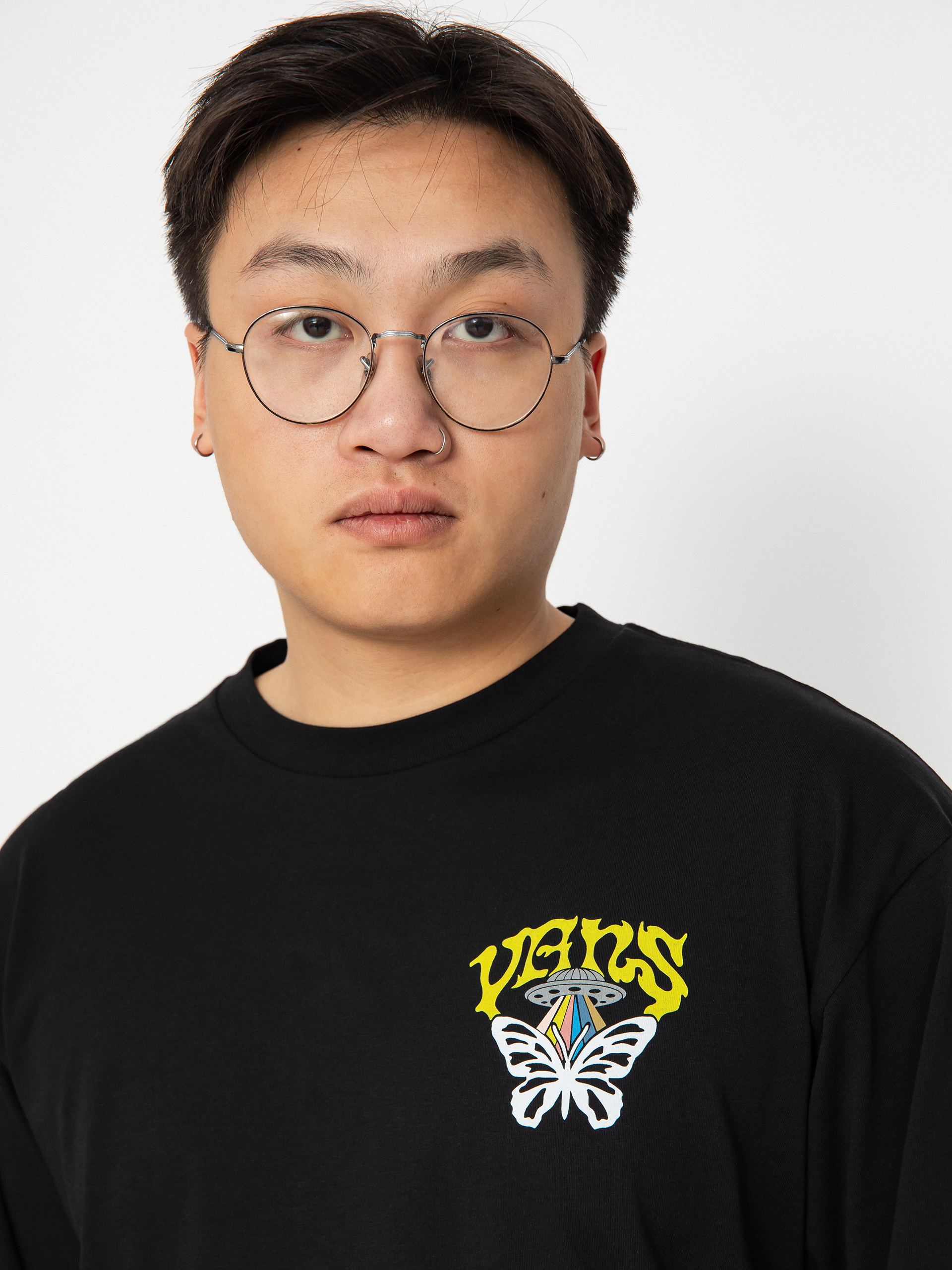 Vans Skull Saucer Hosszú ujjú felső (black)