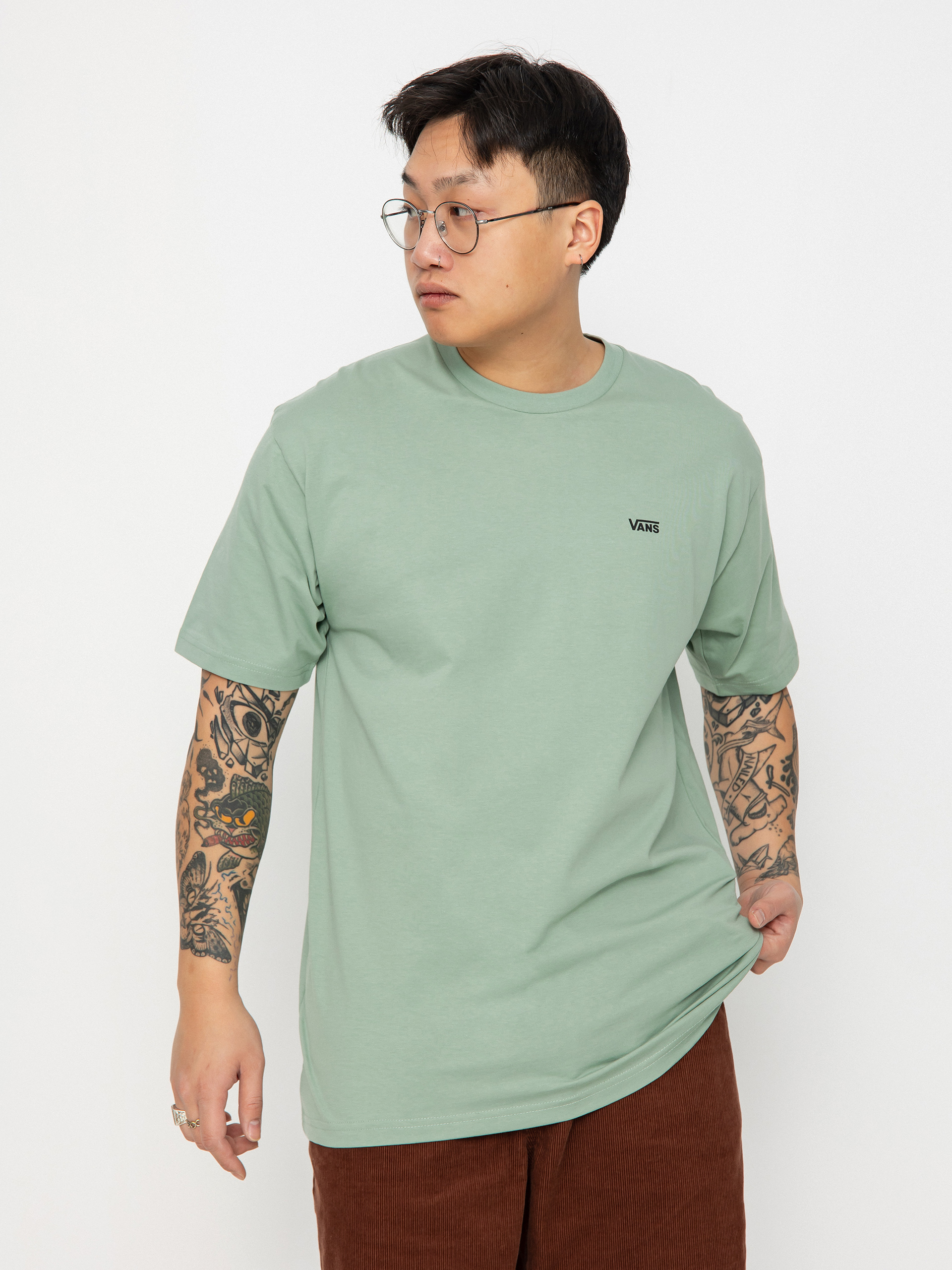 Vans Left Chest Logo Póló (iceberg green)