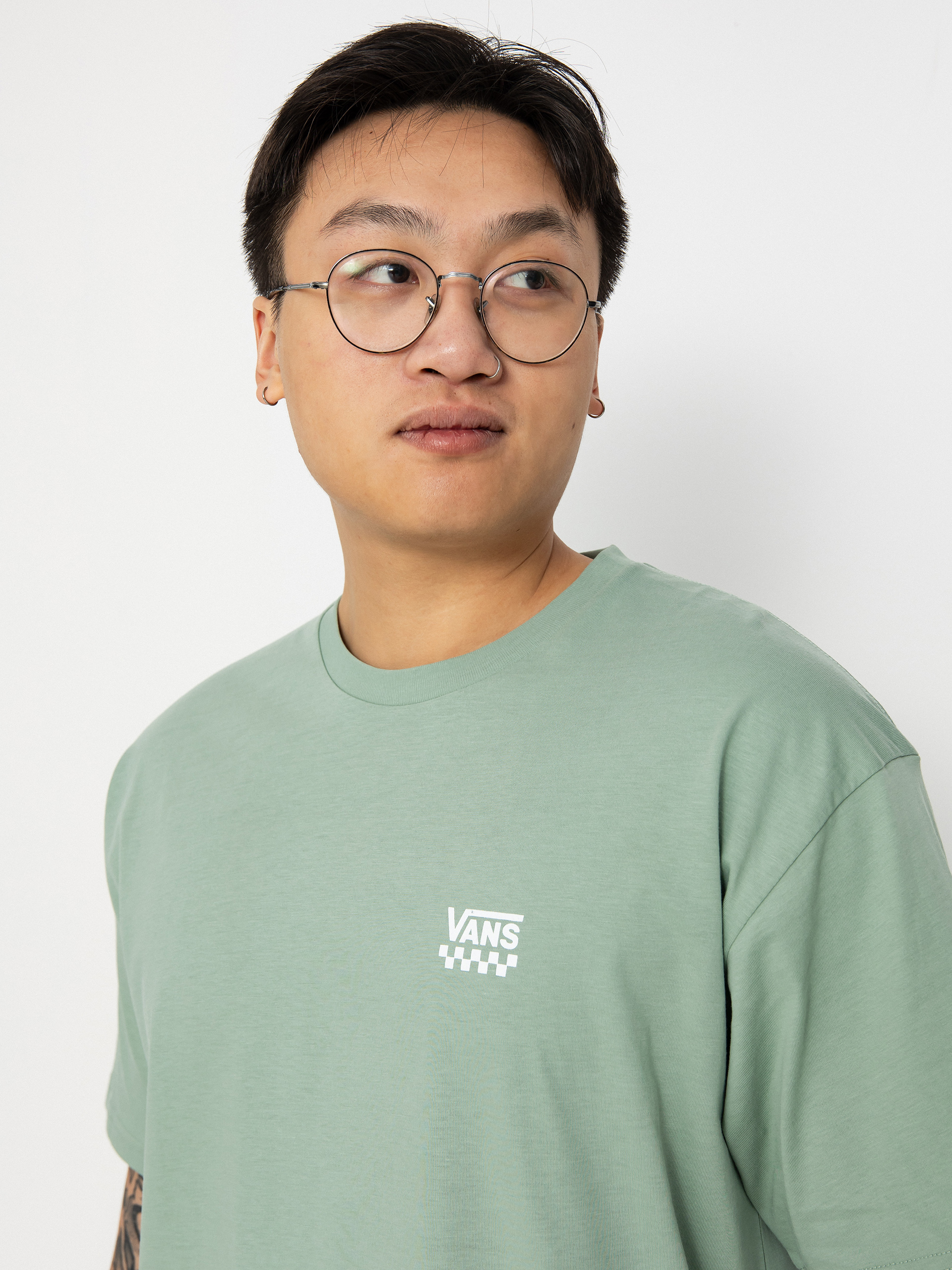 Vans Left Chest Logo II Póló (iceberg green)