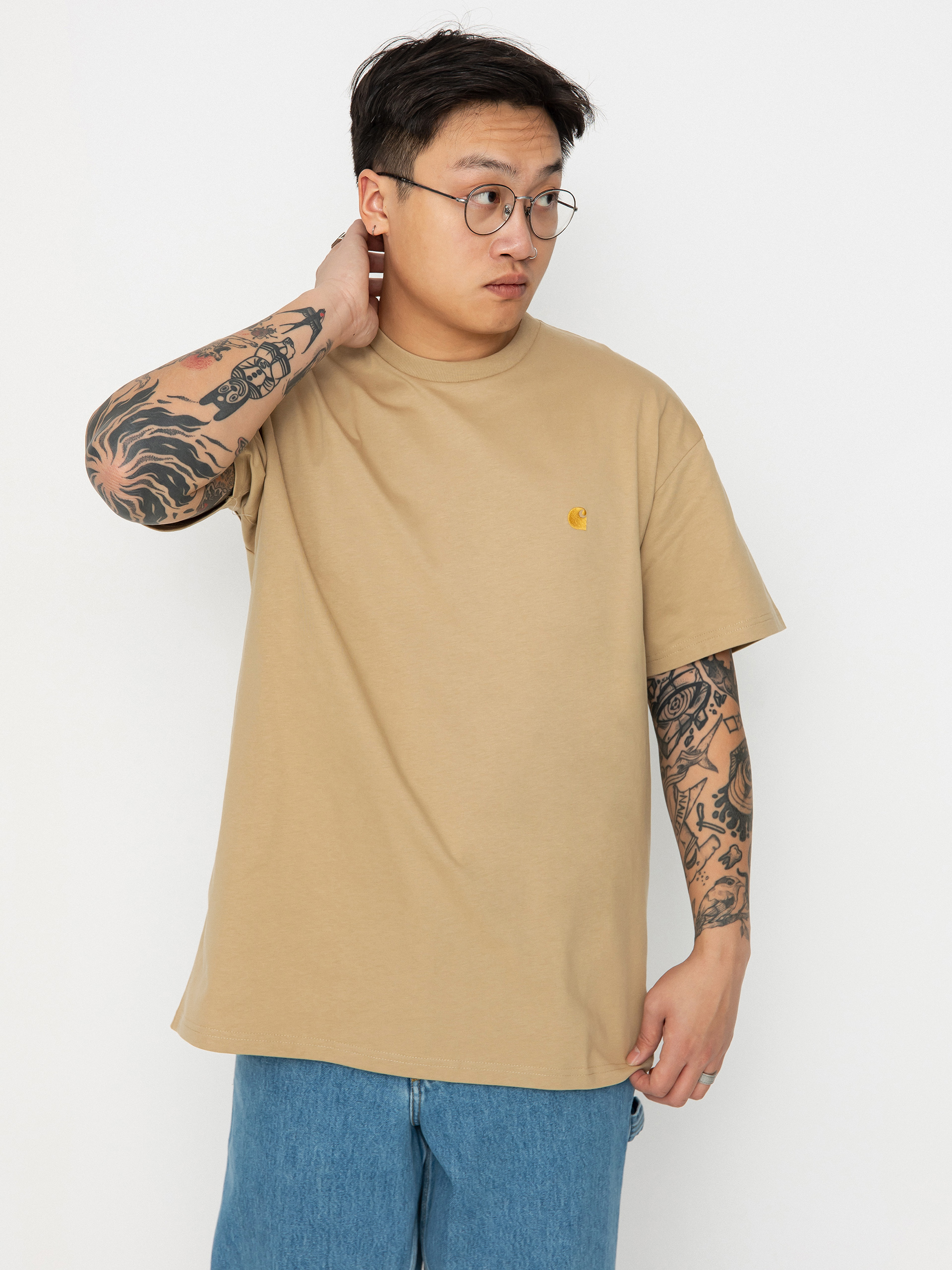 Carhartt WIP Chase Póló (sable/gold)