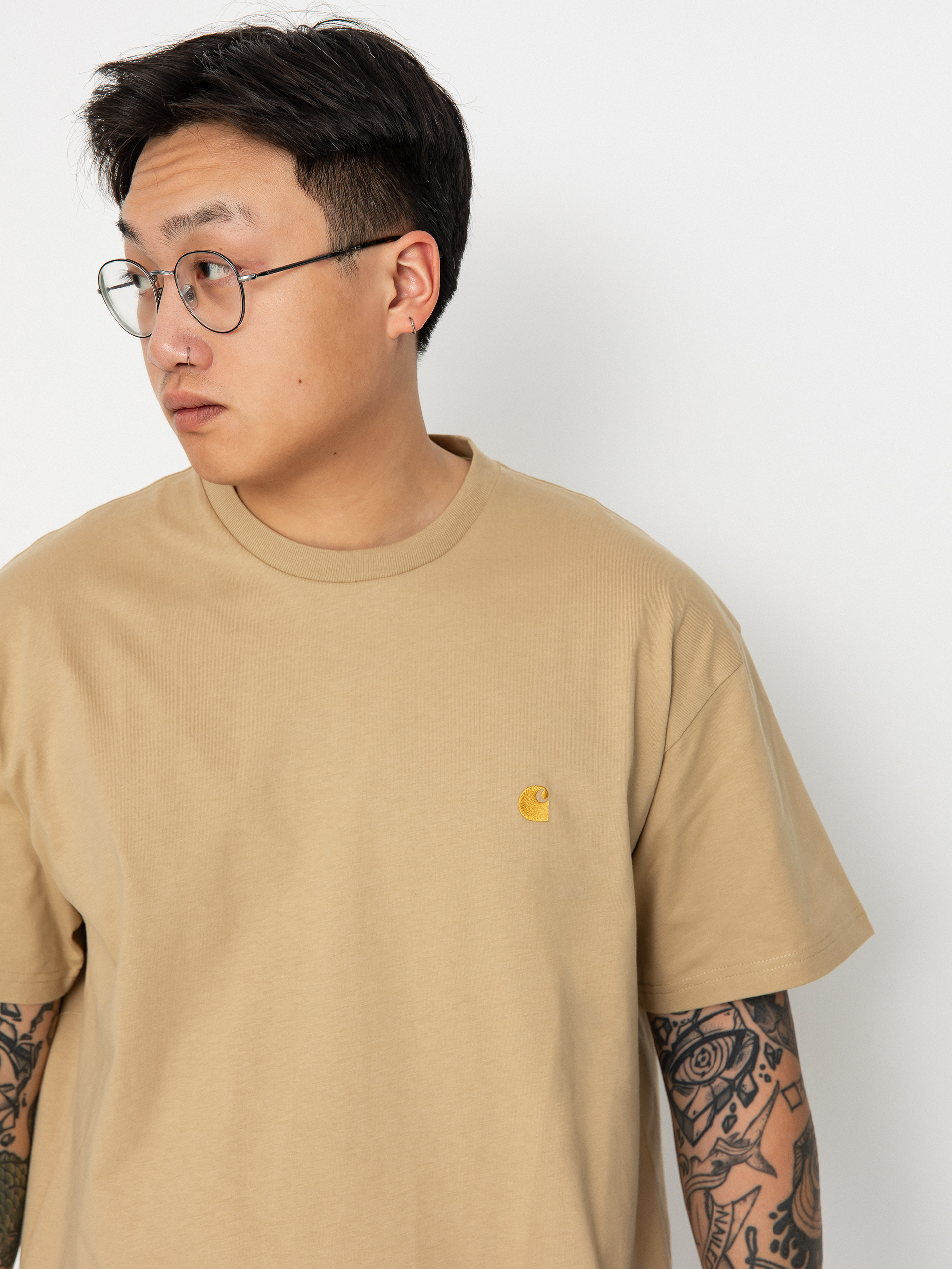 Carhartt WIP Chase Póló (sable/gold)