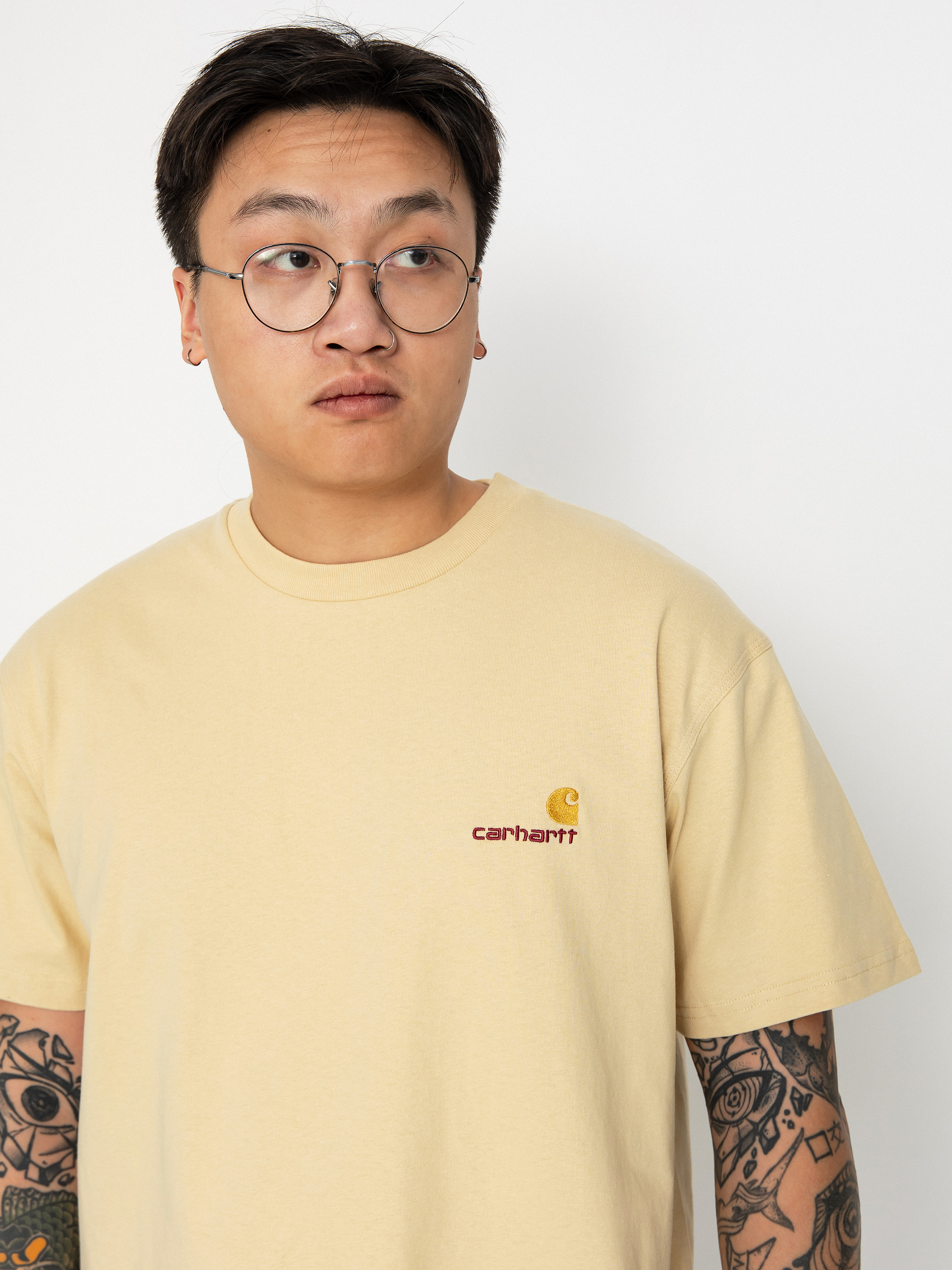 Carhartt WIP American Script Póló (rattan)
