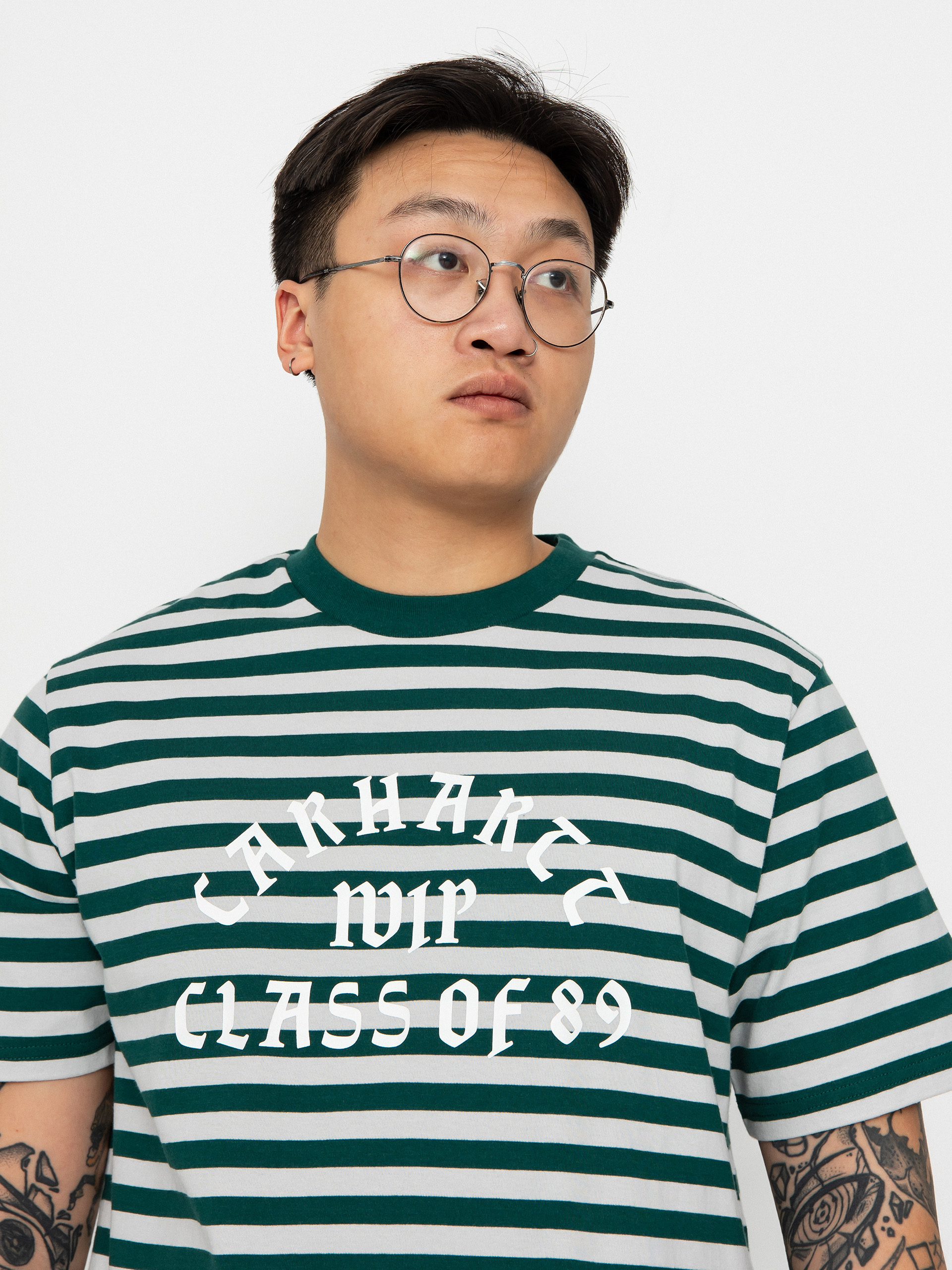 Carhartt WIP Scotty Athletic Póló (scotty stripe/chervil/sonic silver)