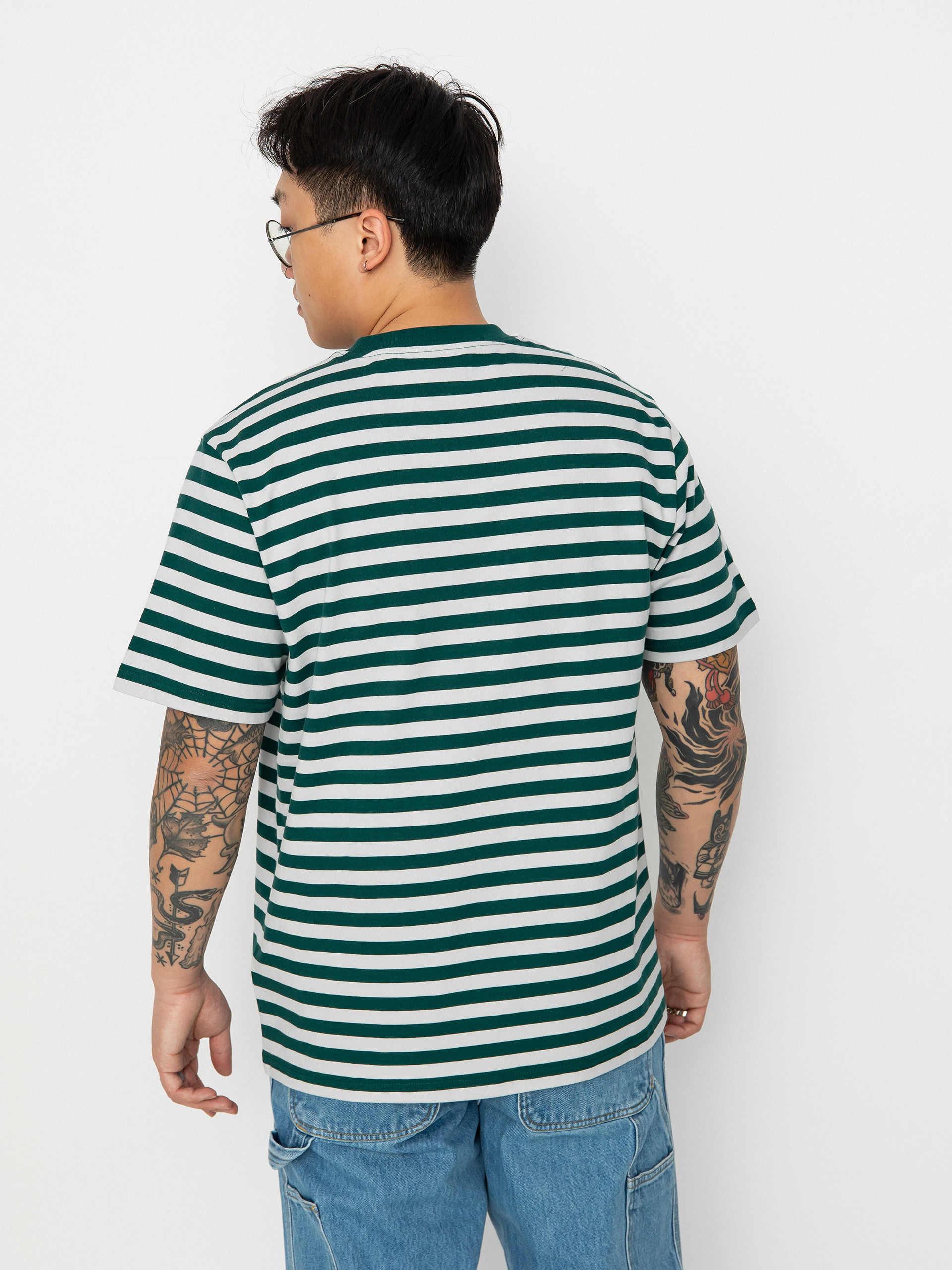 Carhartt WIP Scotty Athletic Póló (scotty stripe/chervil/sonic silver)