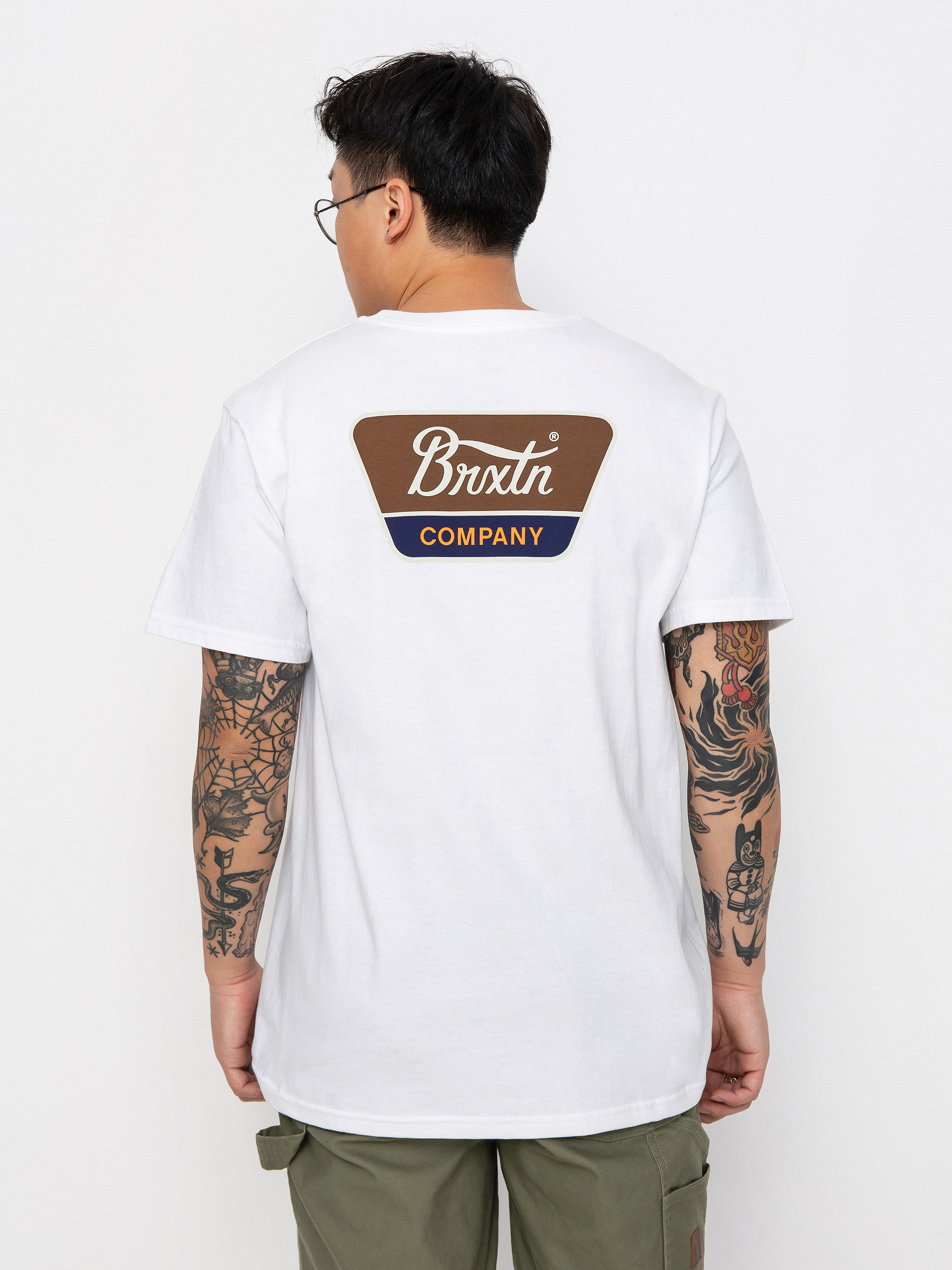 Brixton Linwood Stt Póló (white/sepia/beige)