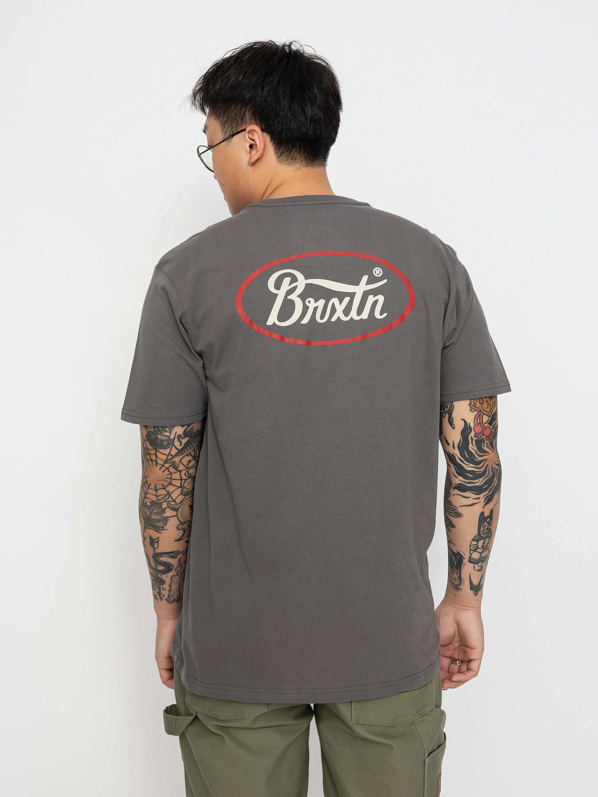 Brixton Parsons Tlrt Póló (charcoal/casa red/whitecap)