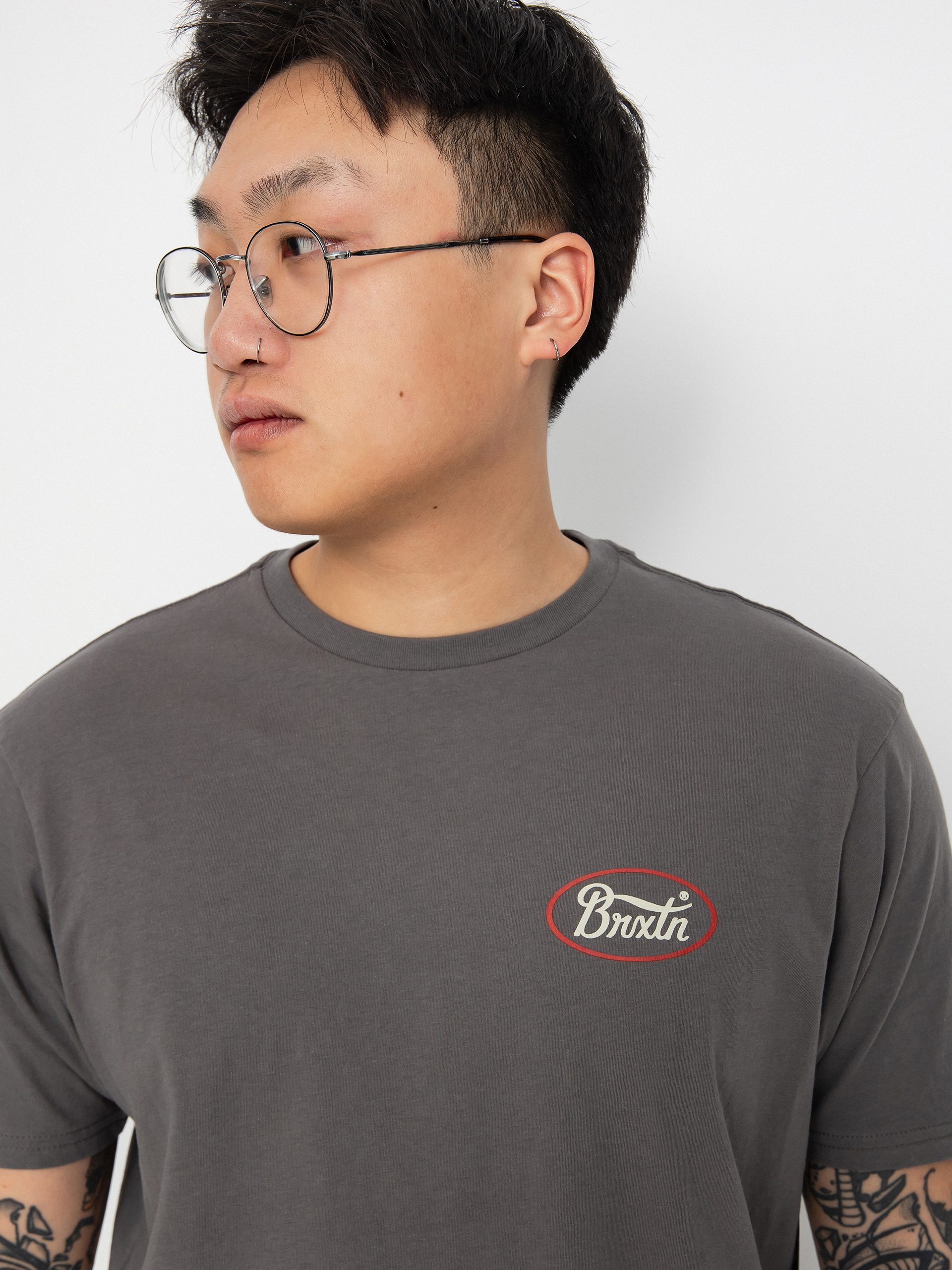 Brixton Parsons Tlrt Póló (charcoal/casa red/whitecap)