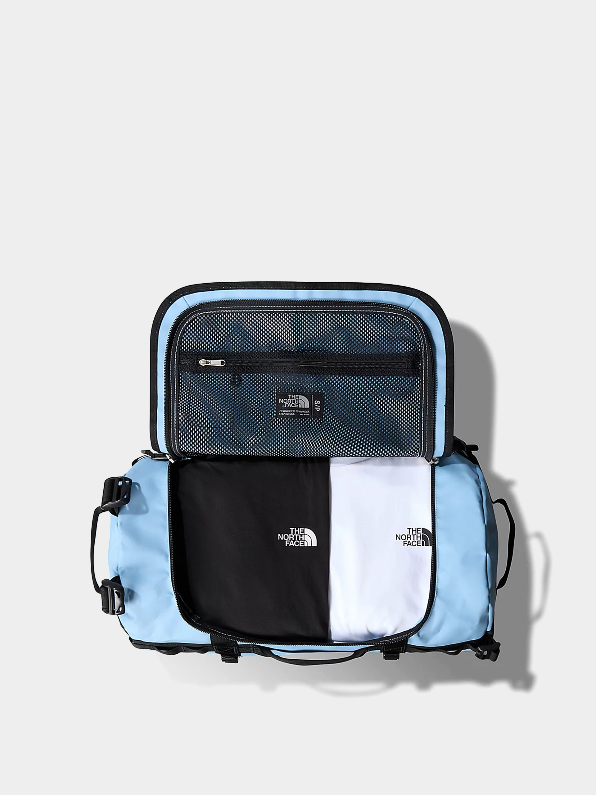 The North Face Base Camp Duffel S Táska (steel blue/tnf black)