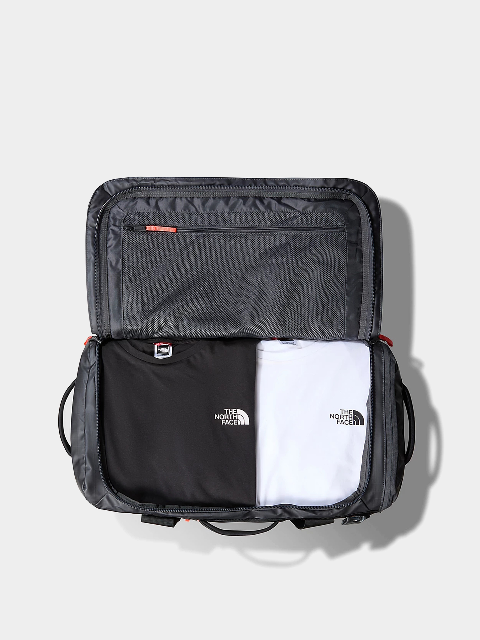 The North Face Base Camp Voyager Duffel 42L Táska (asphalt grey/radiant or)