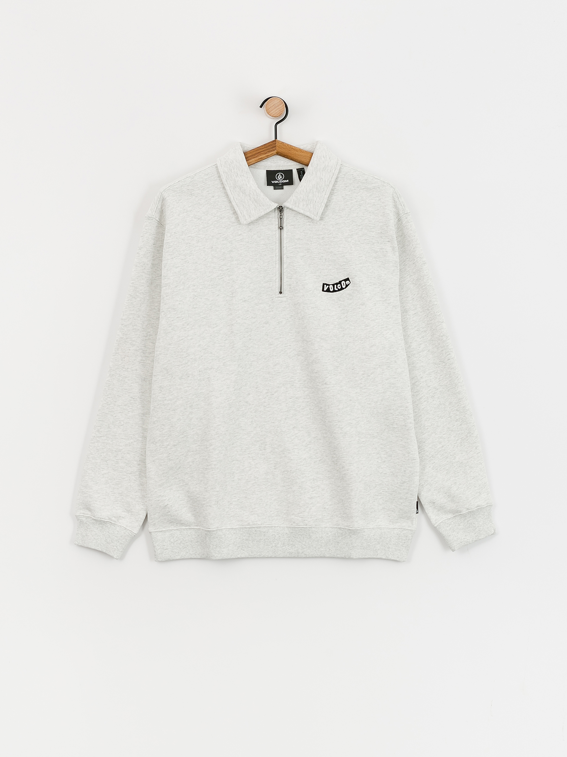 Volcom Nevermine Terry Crew Pulóver (bone heather)