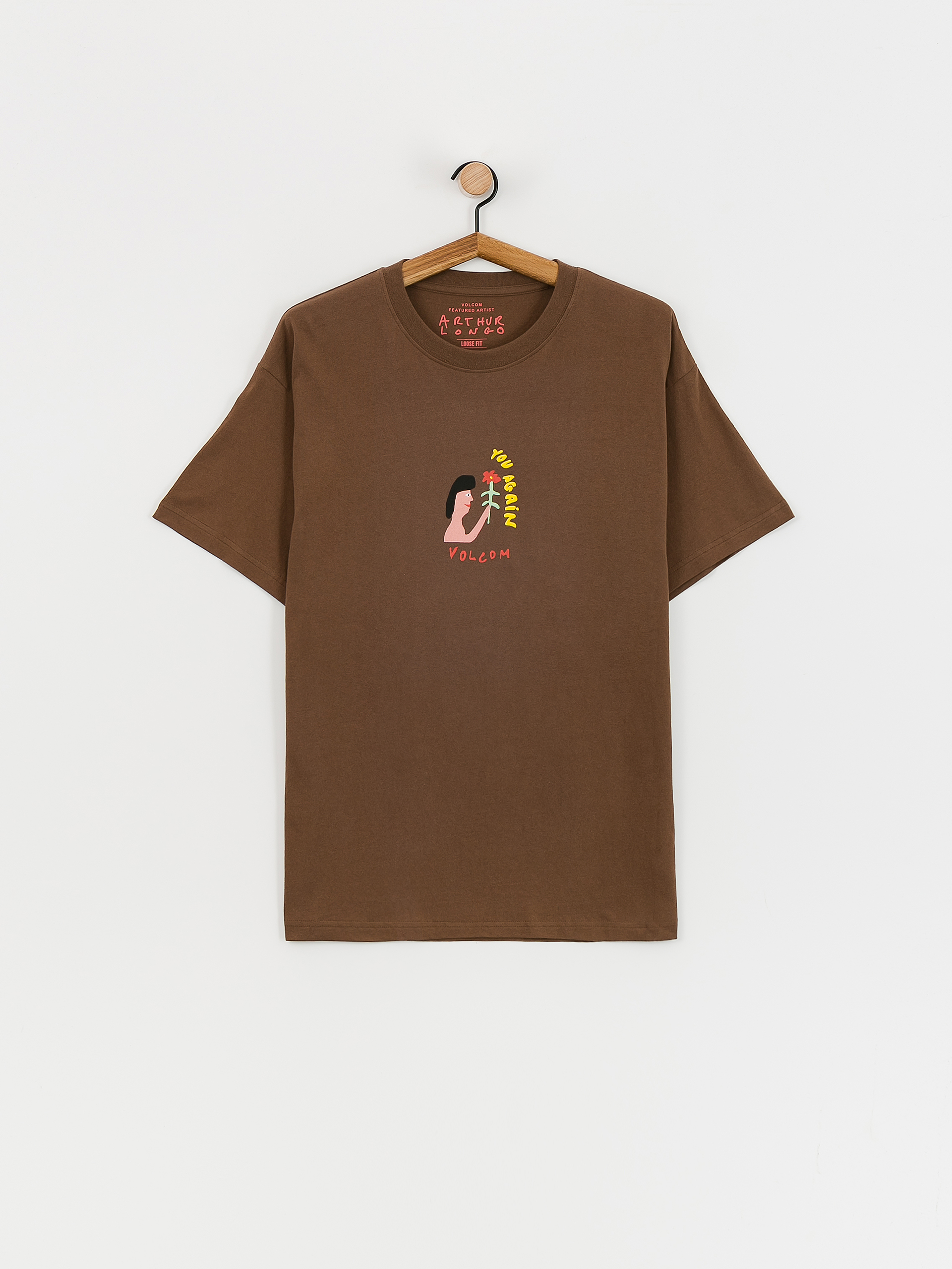 Volcom Fa Arthur Longo 1 Lse Póló (dark earth)