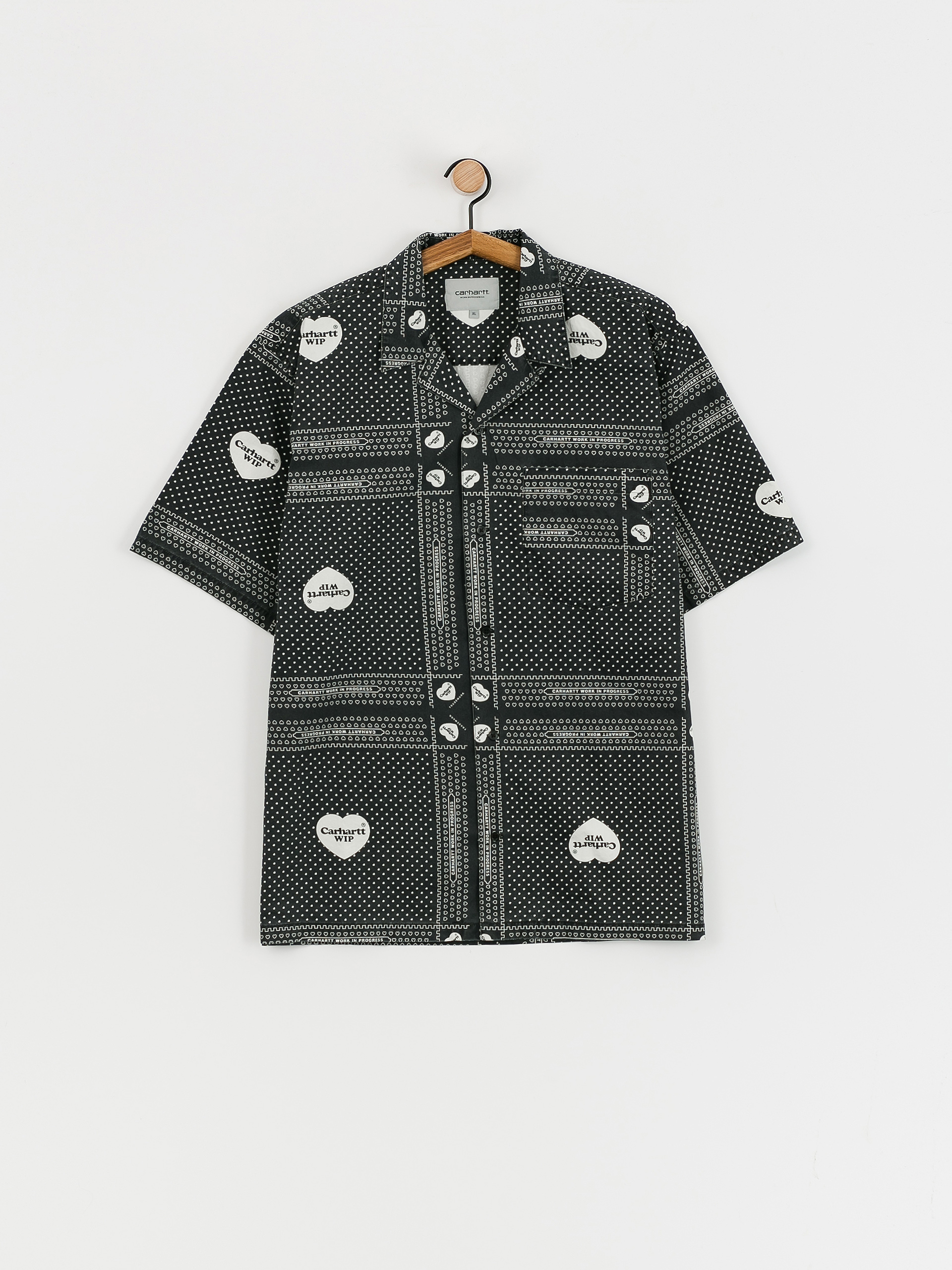 Carhartt WIP Heart Bandana Ing (heart bandana print/black)