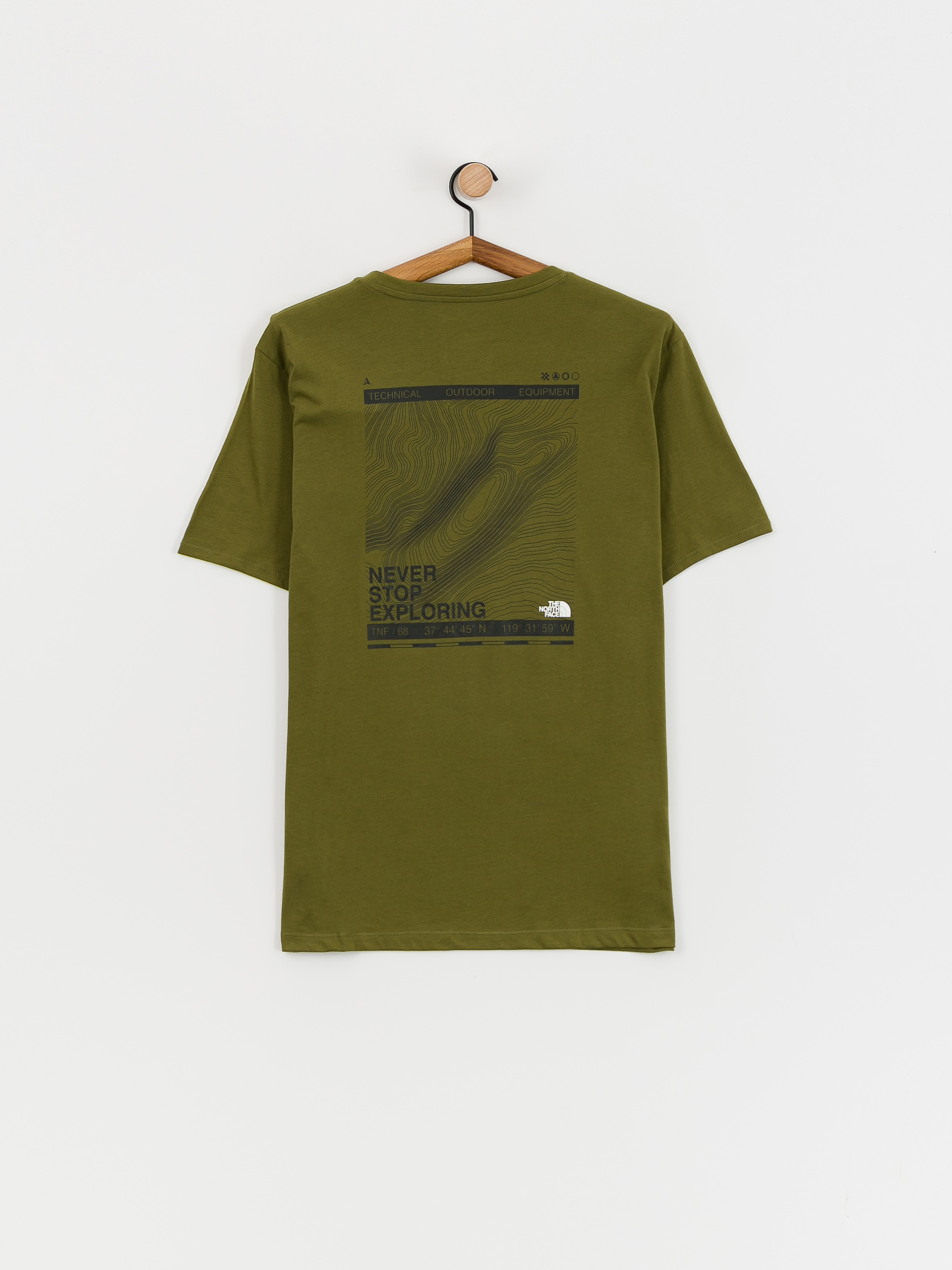 The North Face Foundation Coordinates Graphic Póló (forest olive)